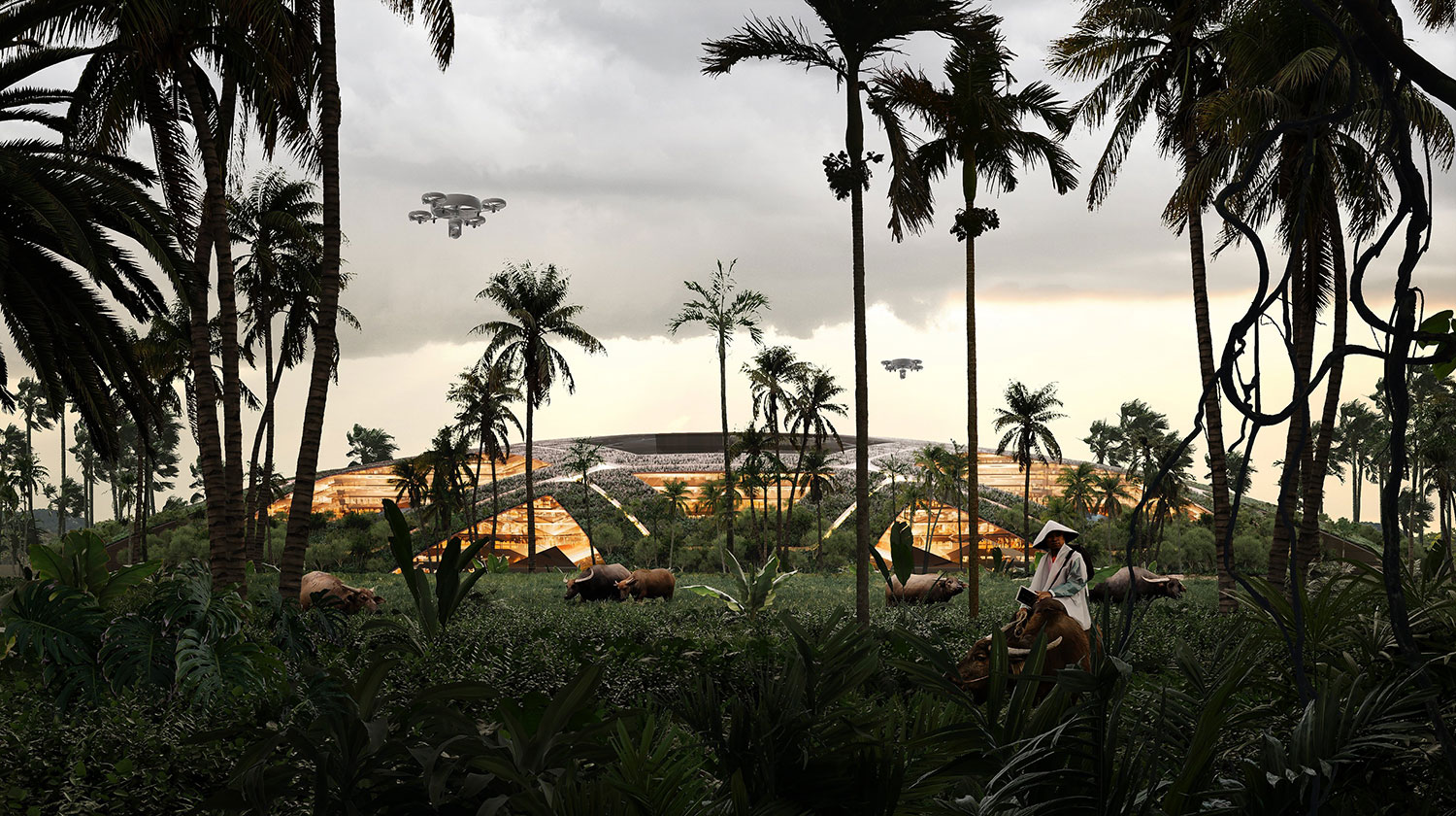 The Future of Sustainable Living: Biotech City by ON-A