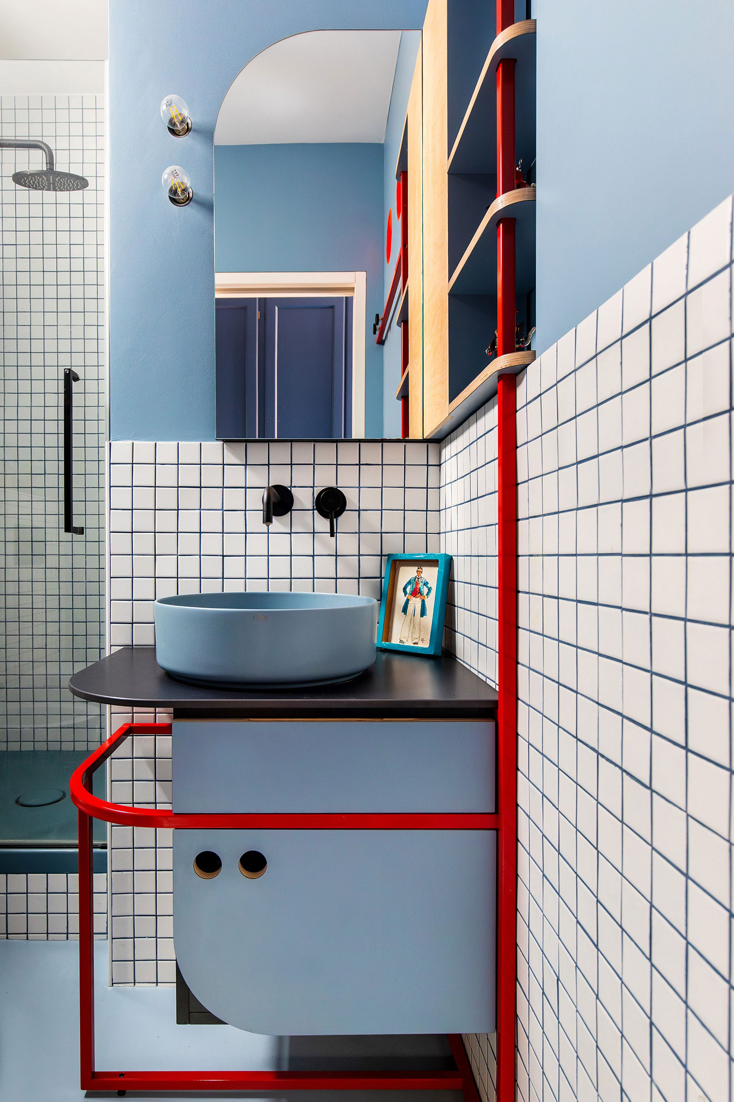 Curves and Color: a3lier architettura's Vibrant Verona Apartment