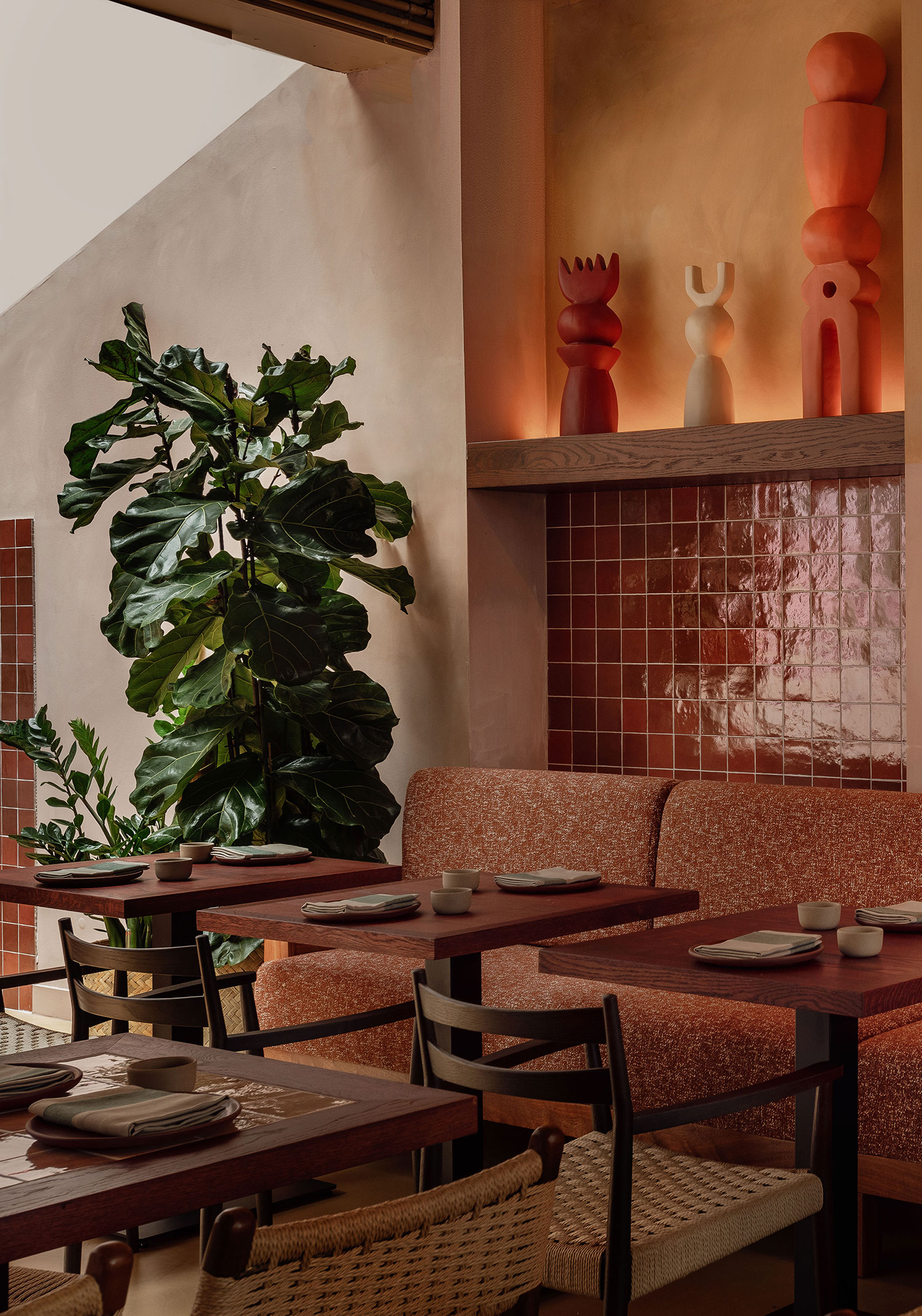 A-nrd brings the warmth of Mexican Casonas to London with their stunning design for Fonda restaurant.