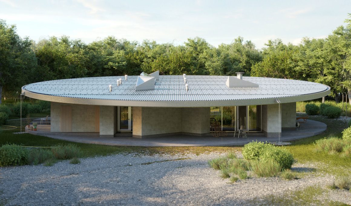 A glimpse into Kwong Von Glinow's "House, Some of This, Some of That," a unique retreat in a New York forest