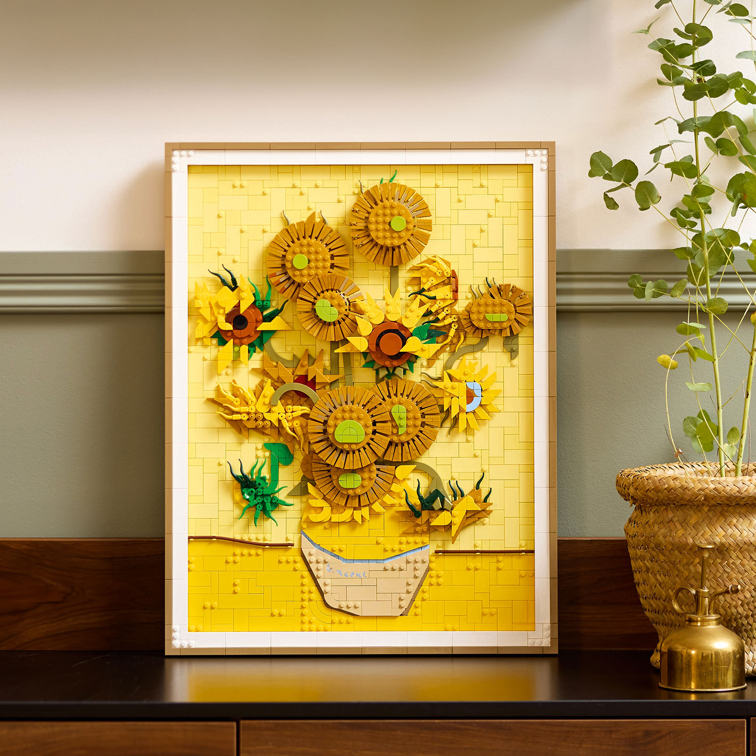 The LEGO Art Van Gogh - Sunflowers set.