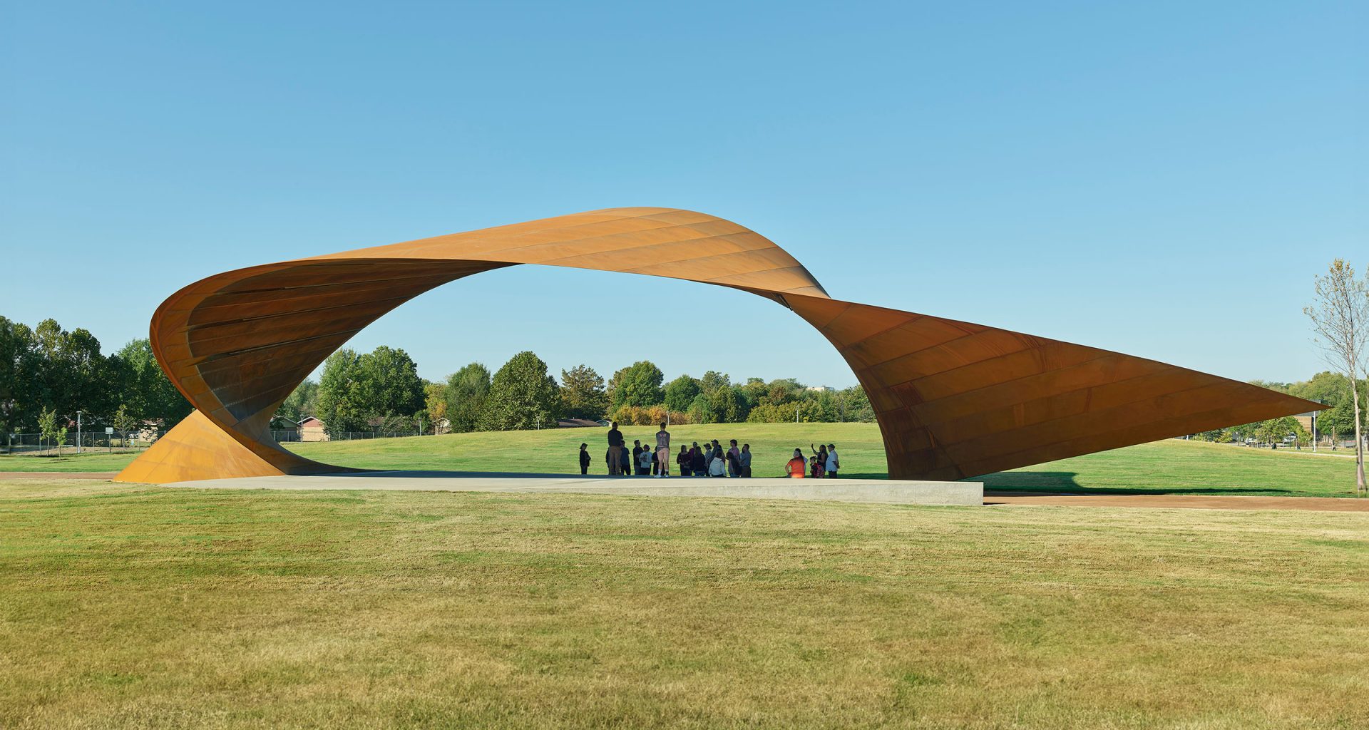 Luther George Park's Soaring Steel Canopy: A New Architectural Landmark for Springdale