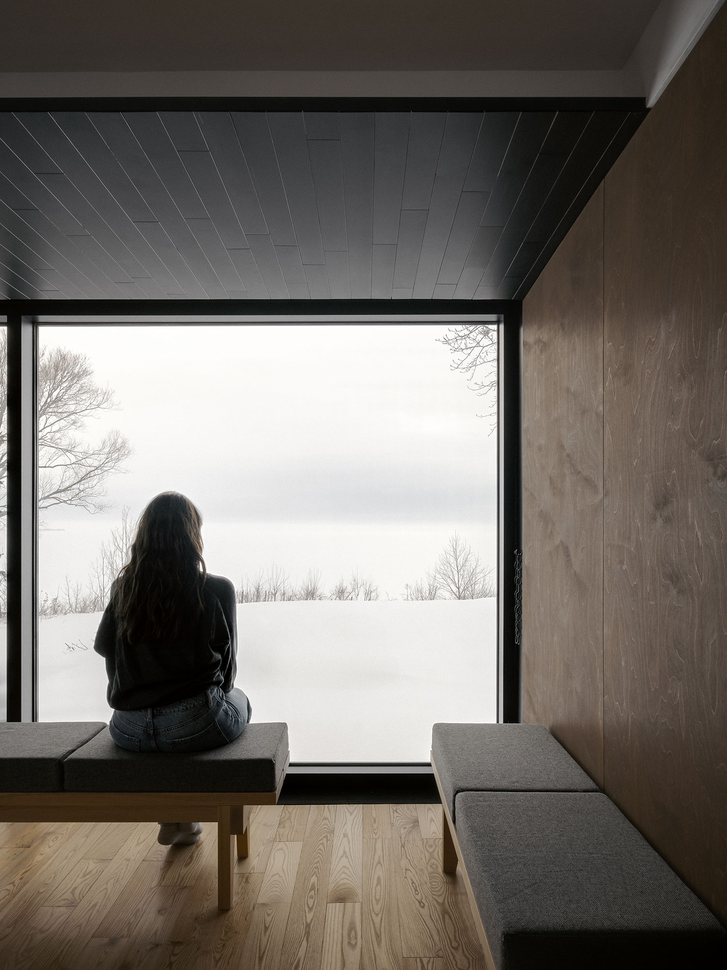 The Cache: A Modern Stilt House on Lake Saint-Jean by Delordinaire Architects