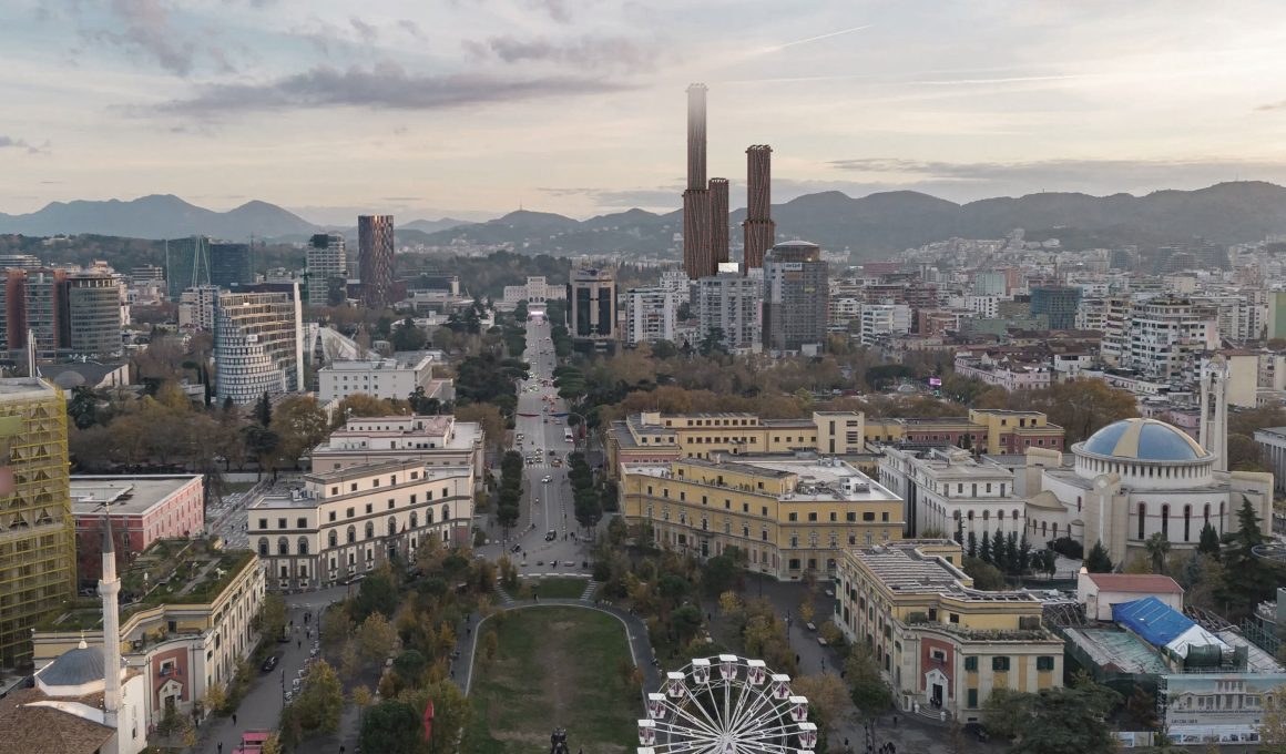 Three Totems Rise in Tirana: Olgiati's Rruga Adem Jashari