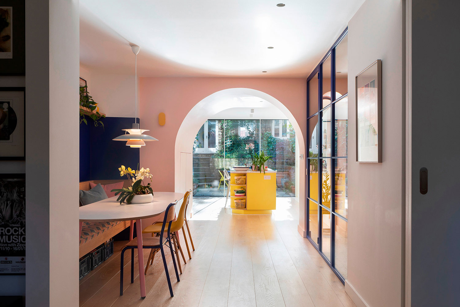 London's Vivid House: A Colourful Transformation of a Georgian Townhouse by YARD Architects