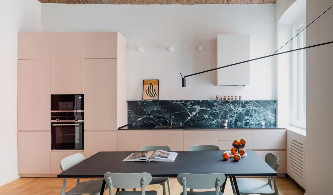 Atelier Zero Designs PERTRE Apartment: Clever Use of 55 sqm in Milan