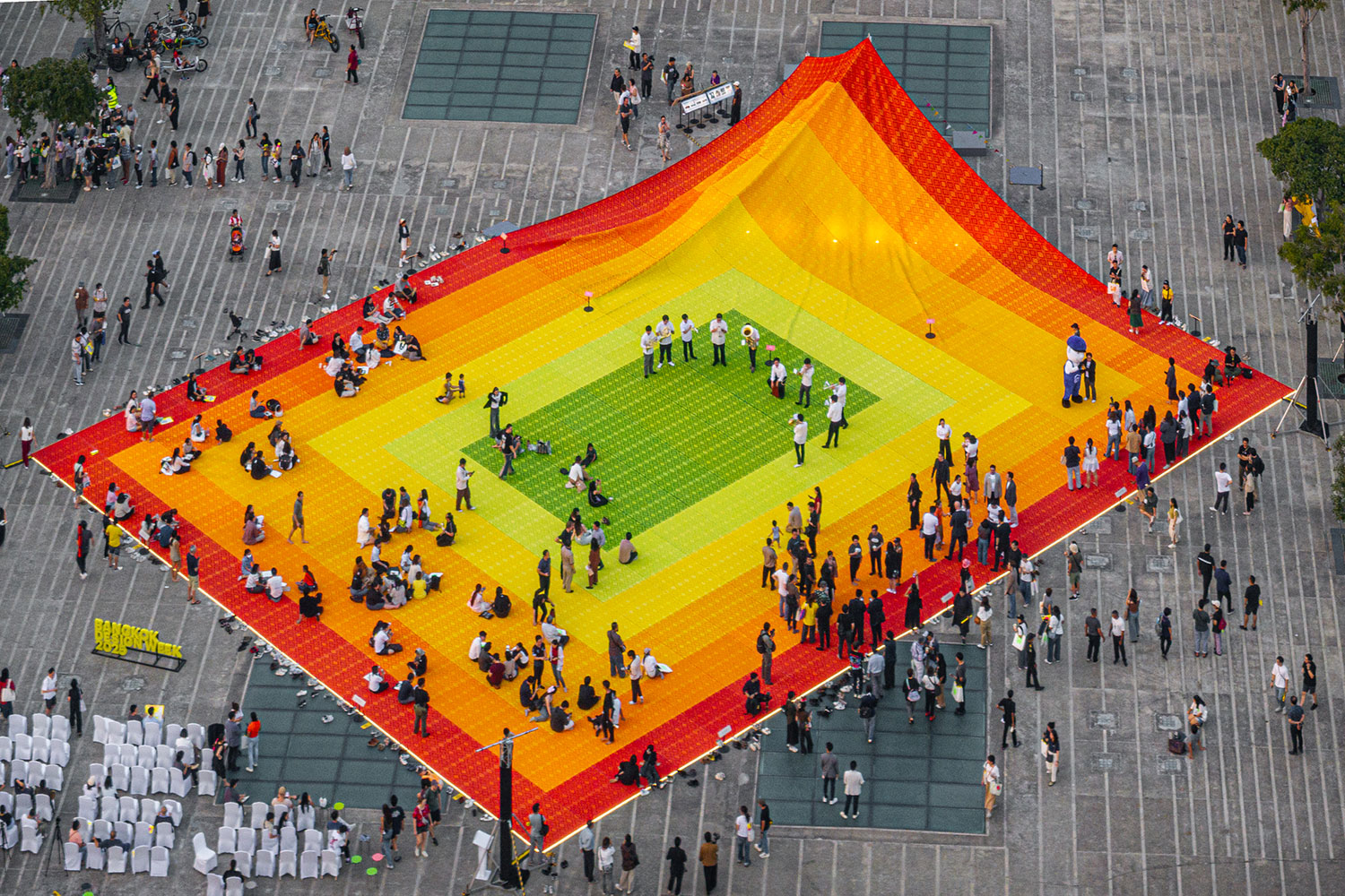 A Tapestry of Change: MVRDV's "Mega Mat" Weaves a Narrative of Recycling at Bangkok Design Week