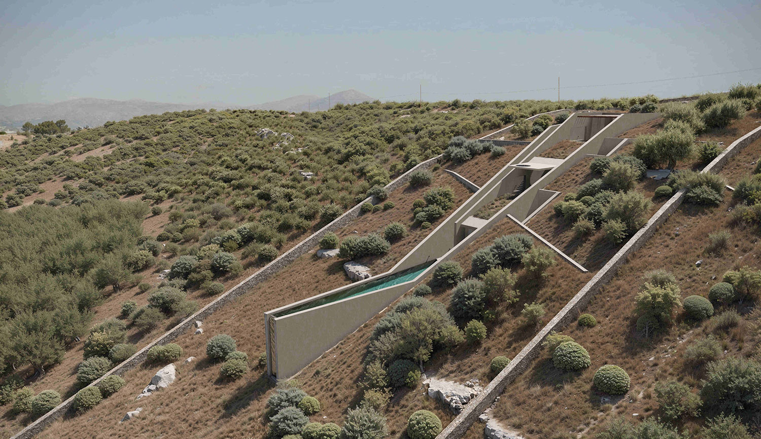 N'arrow House: Sustainable Rammed Earth Design by Mykonos Architects