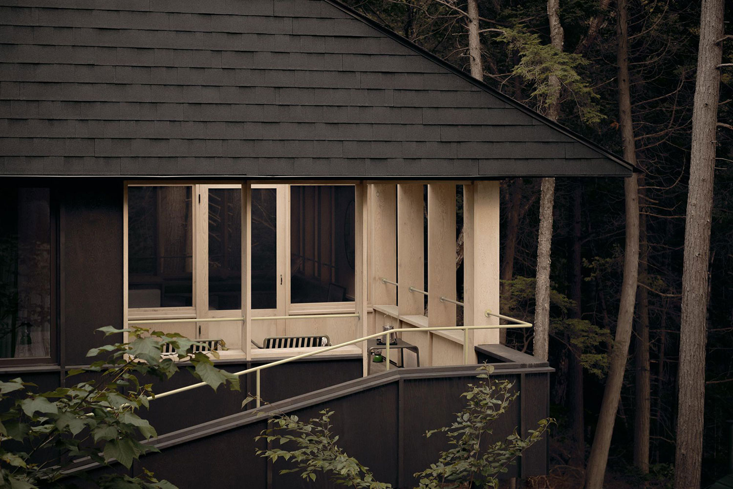 The Light and Shadow Play: Materiality at Anya Moryoussef's Smoke Lake Cabin