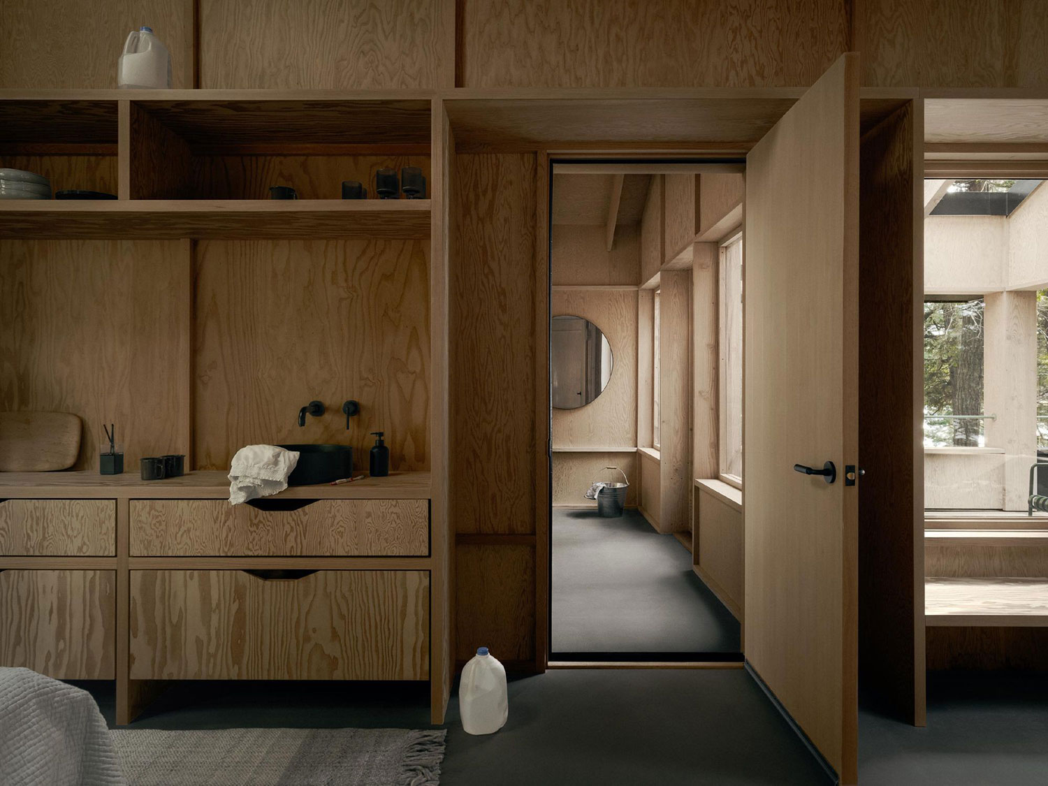 The Light and Shadow Play: Materiality at Anya Moryoussef's Smoke Lake Cabin