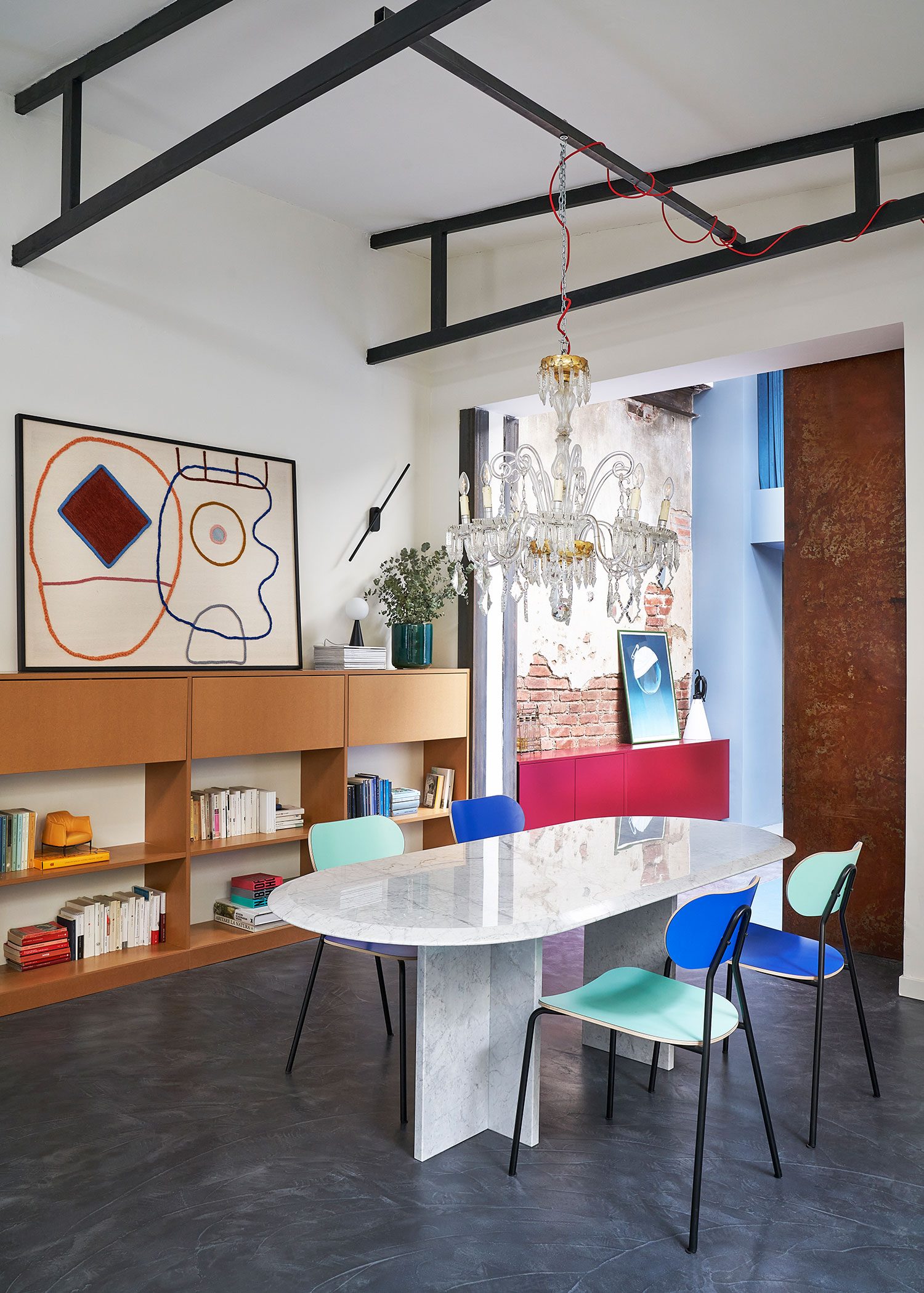 Atelierzero Studio's LOFT DE: A Maximalist Industrial Haven Reimagined in Milan