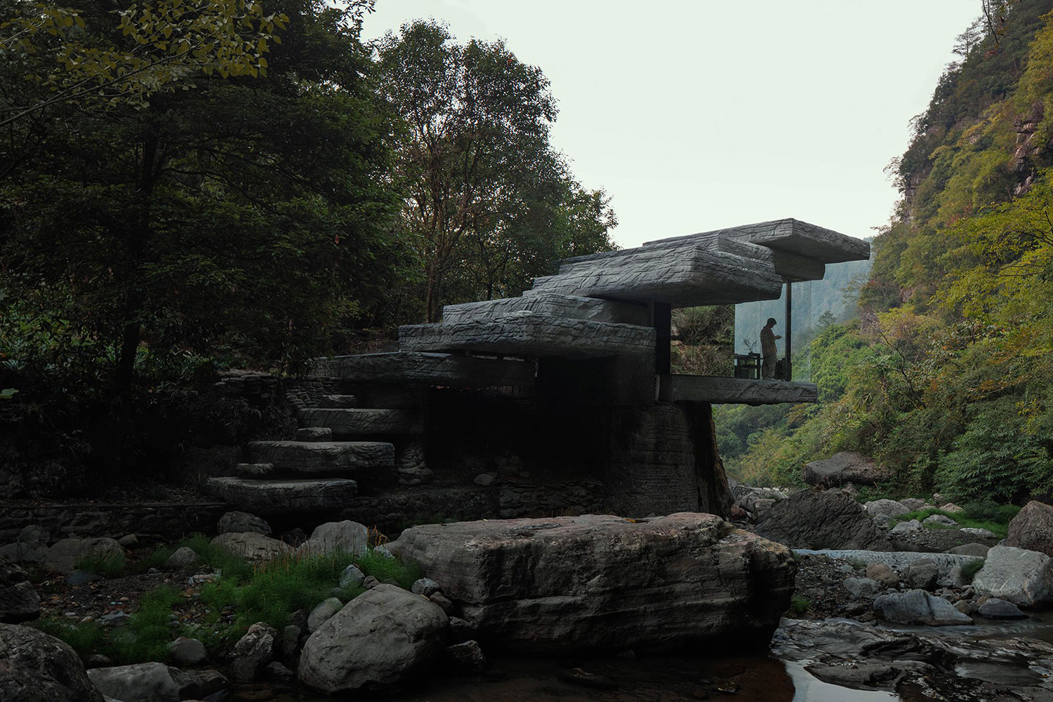 Drifting Stones Hut: DoDesign's Chongqing Architecture & Nature