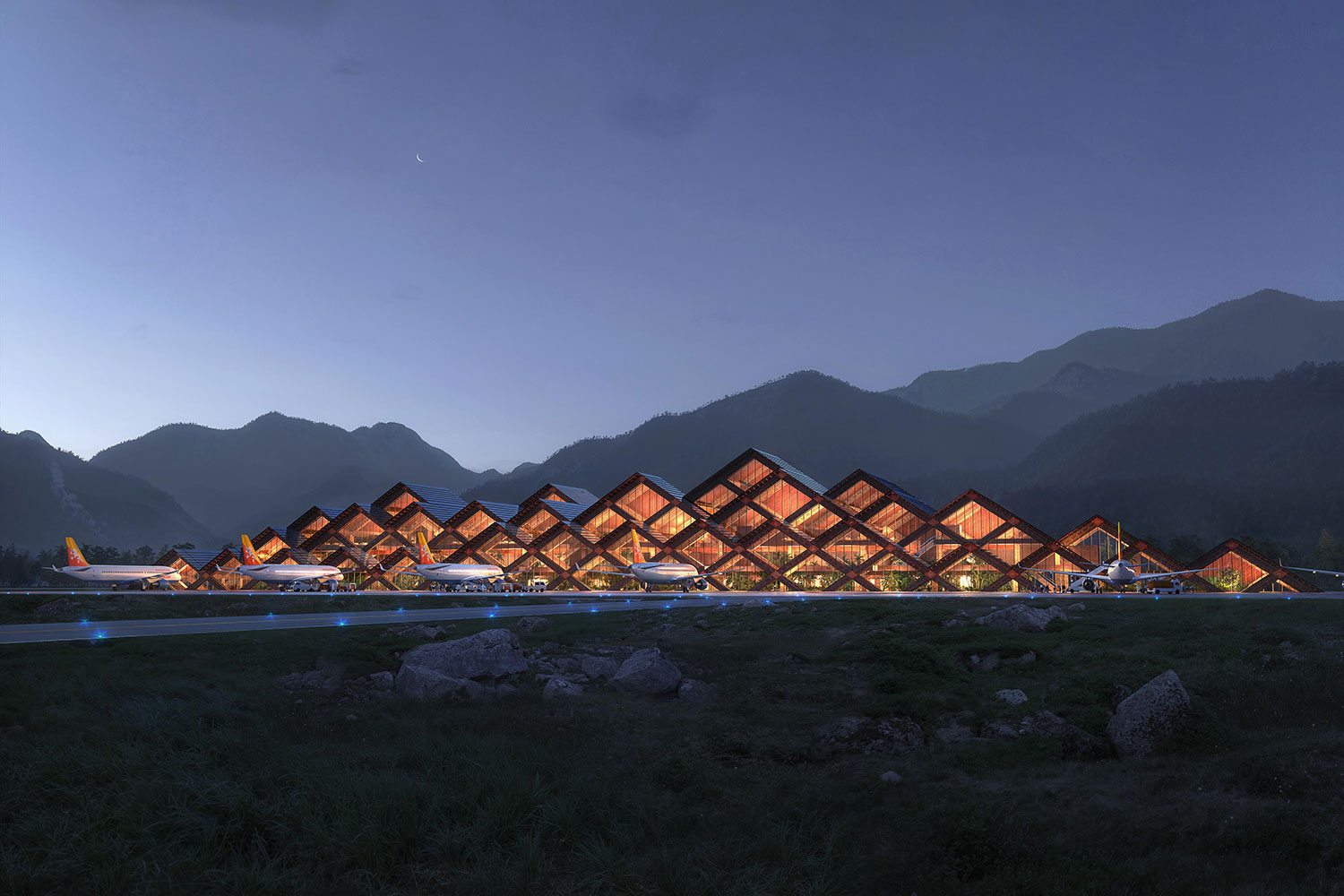 Gelephu Airport: BIG's Bhutan Timber Design