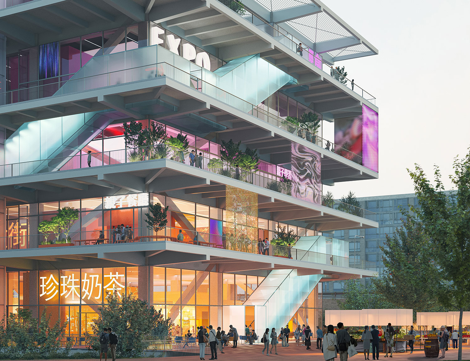 MVRDV Market Cube: Taiwan's Next-Gen Food & Culture Space