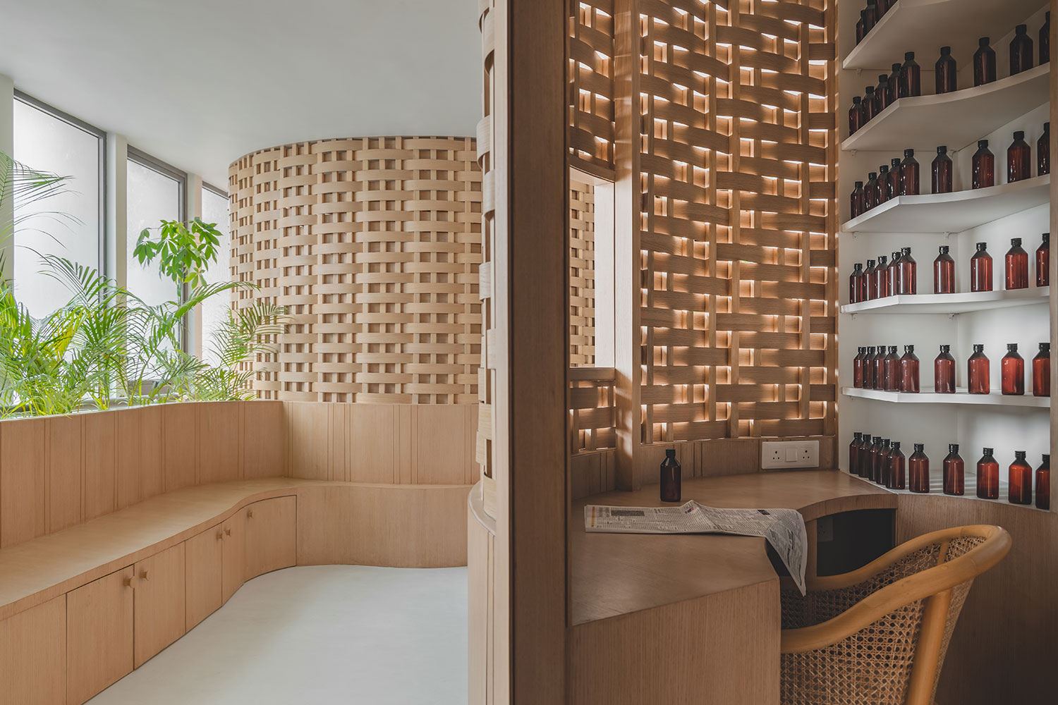 Studio Rei: Woven Walls at Nilkanth Ayurveda Clinic