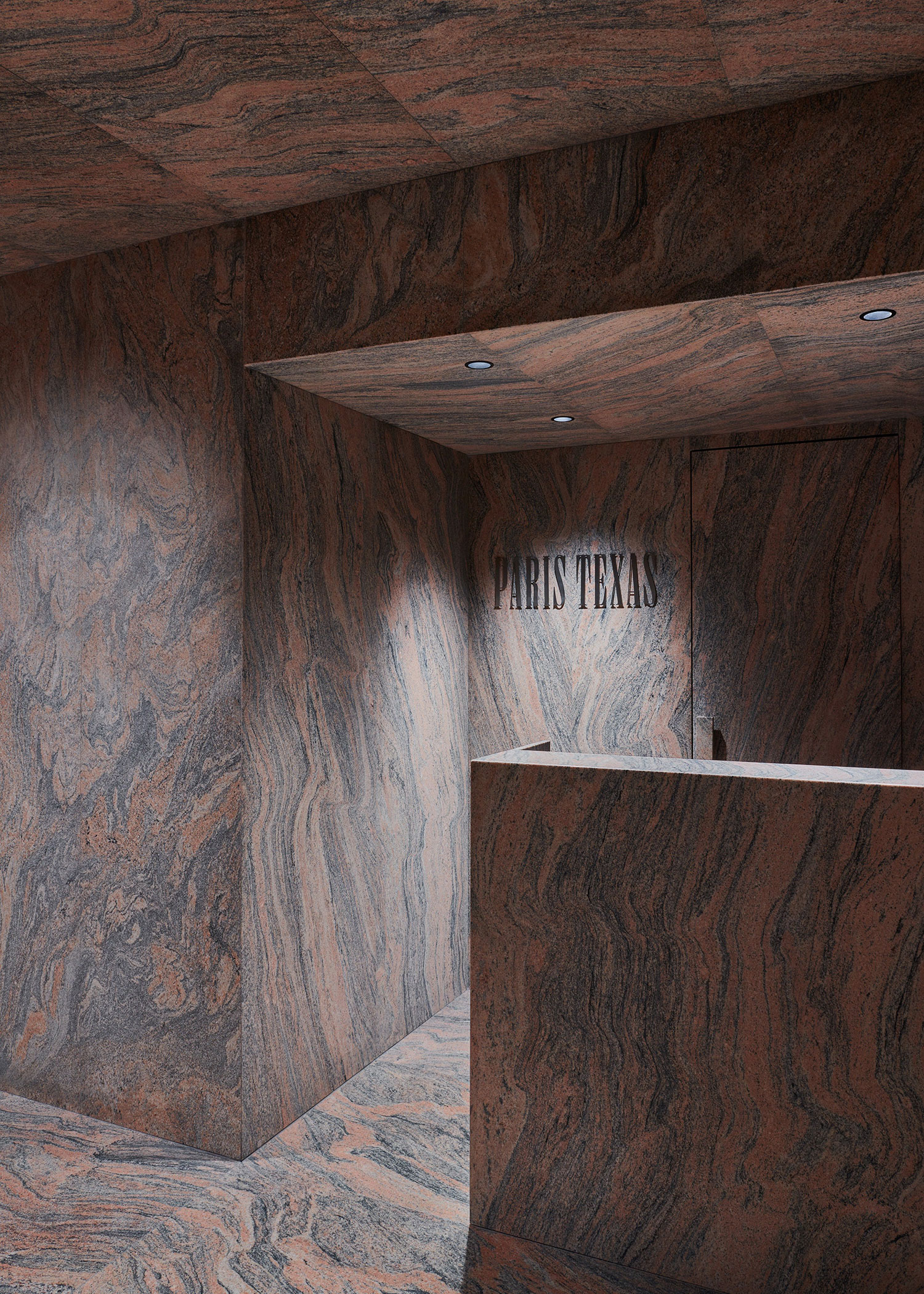 Paris Texas Showroom Milan: STUDIOBOOM's Bold Architectural Design