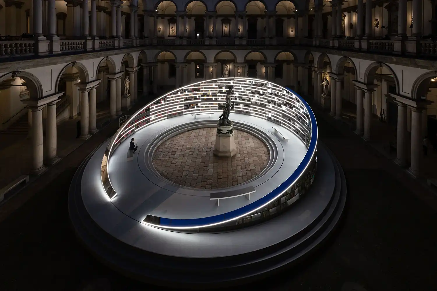 Es Devlin's Luminous Library of Light at Milan Design Week 