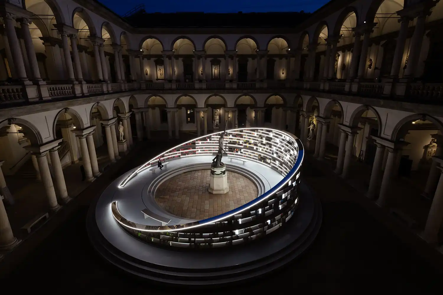 Es Devlin's Luminous Library of Light at Milan Design Week 