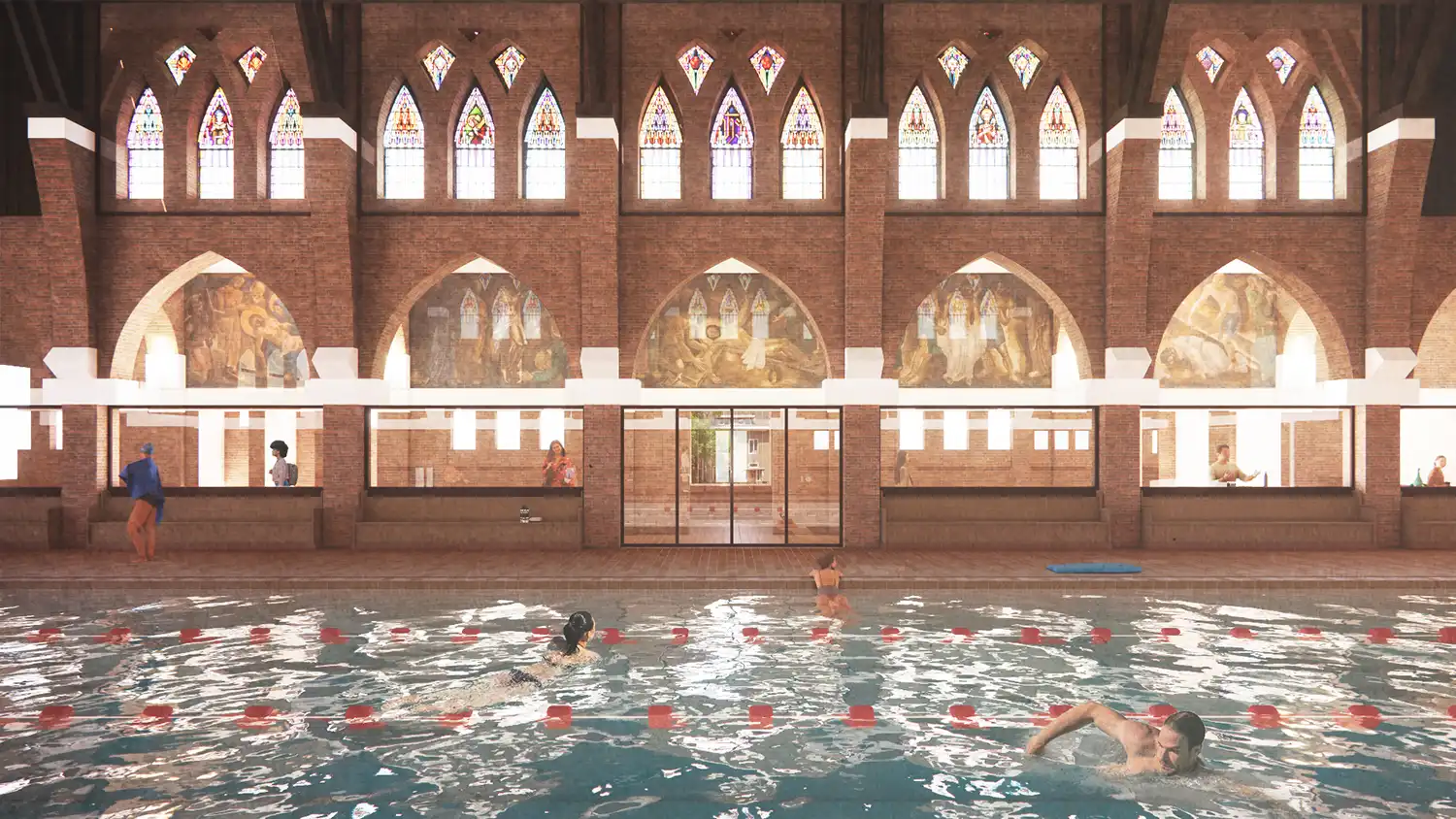 Holy Water: MVRDV and Zecc Architecten Reimagine a Church as a Public Pool in Heerlen