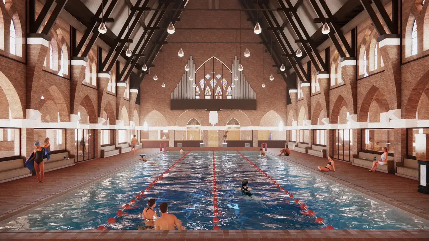 Holy Water: MVRDV and Zecc Architecten Reimagine a Church as a Public Pool in Heerlen