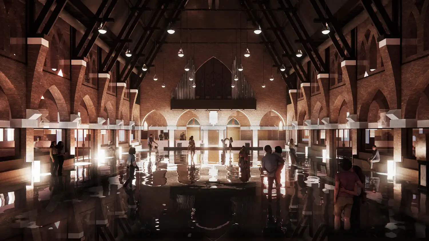 Holy Water: MVRDV and Zecc Architecten Reimagine a Church as a Public Pool in Heerlen