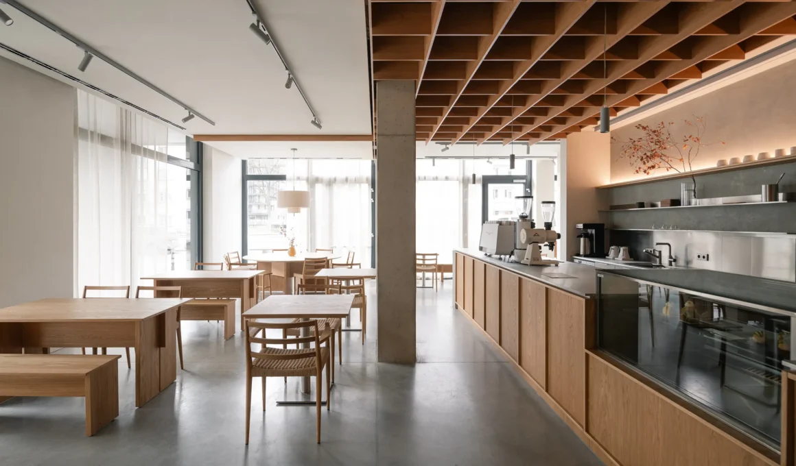 Ateliér Jiřího Lukáše Designs Serene Sensu Cafes in Prague
