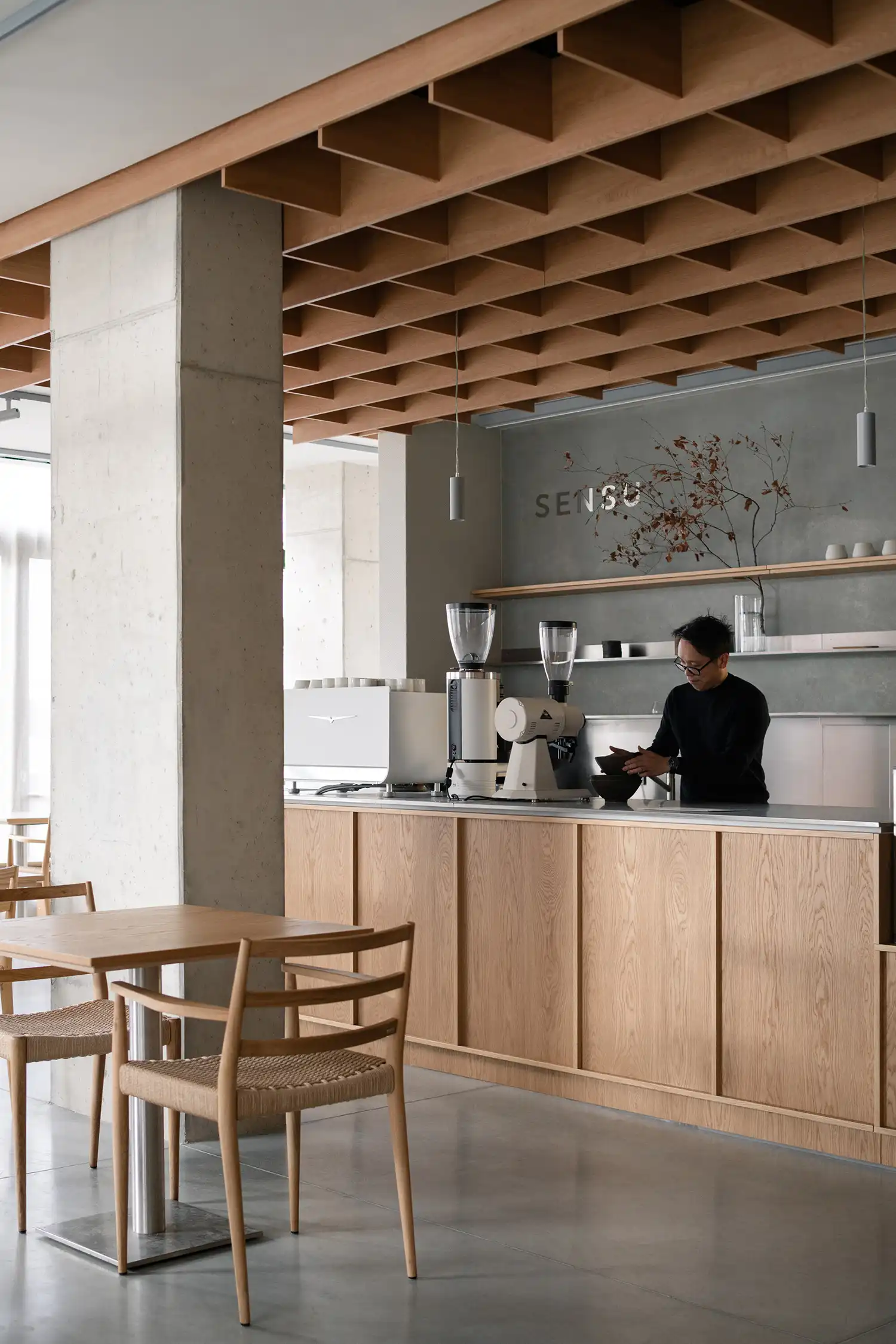 Ateliér Jiřího Lukáše Designs Serene Sensu Cafes in Prague