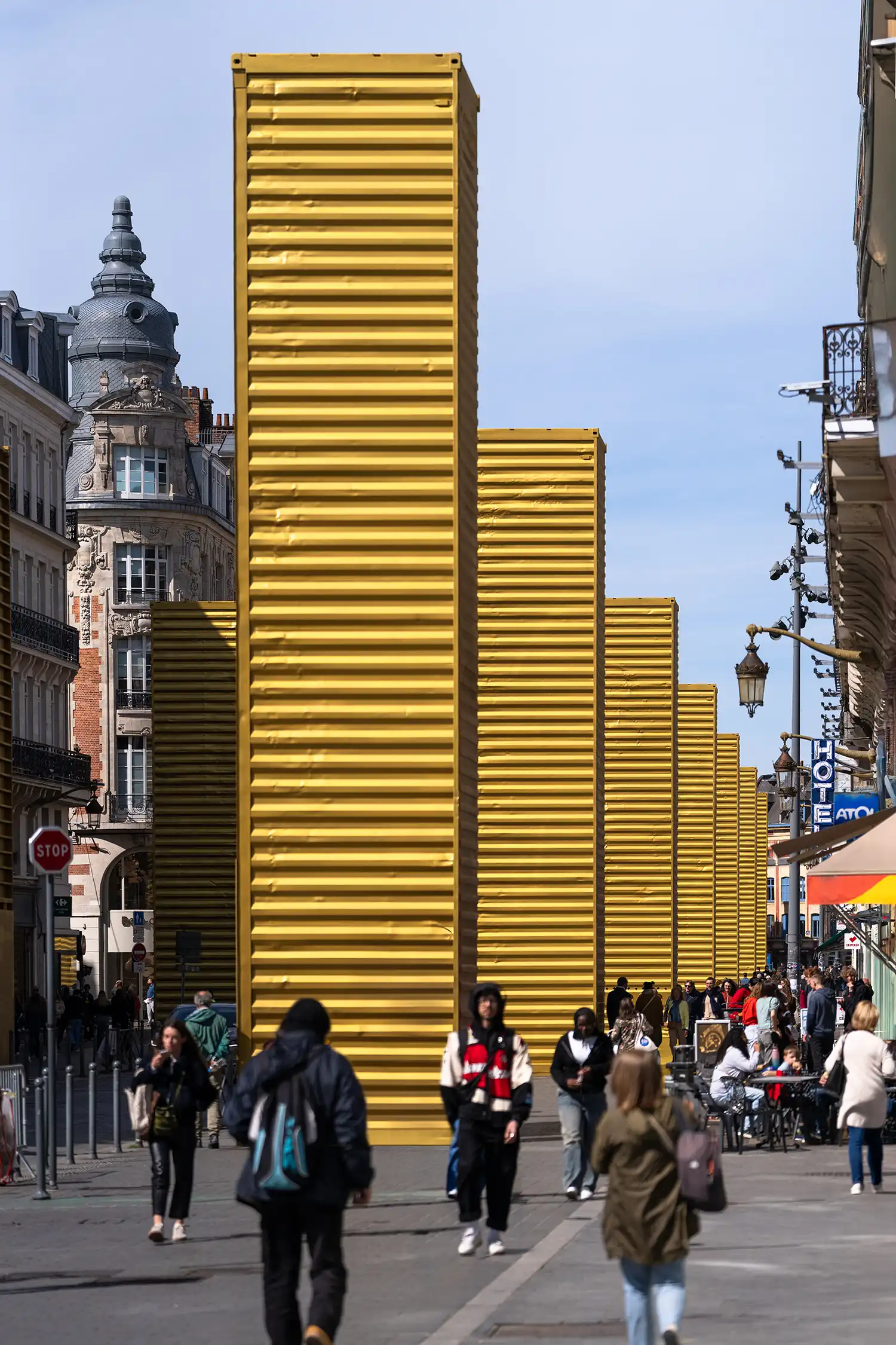 SPY's Golden Monoliths: Urban Art in Lille 
