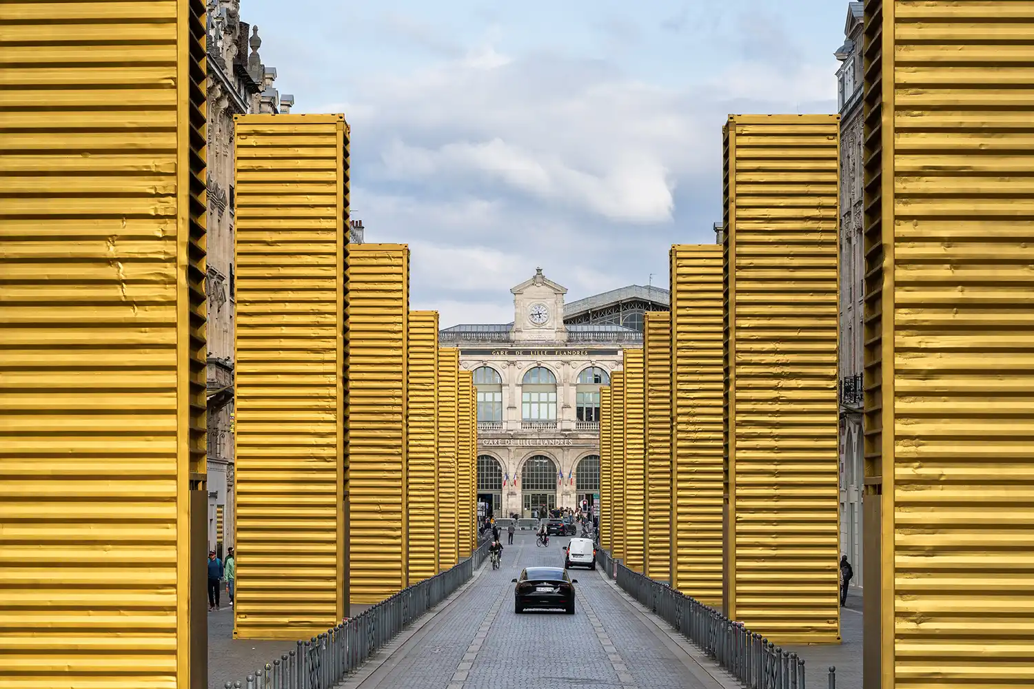 SPY's Golden Monoliths: Urban Art in Lille 