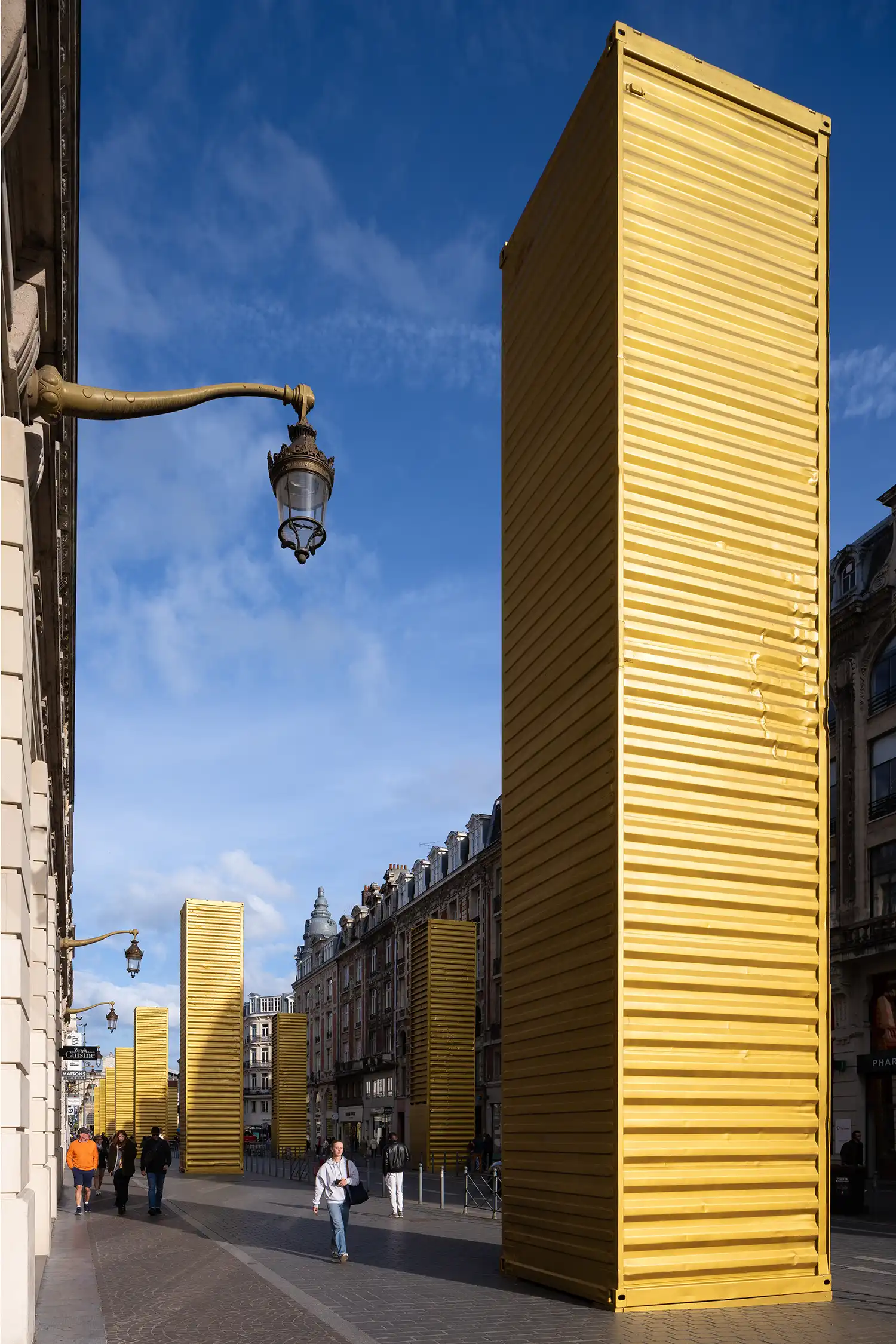 SPY's Golden Monoliths: Urban Art in Lille 