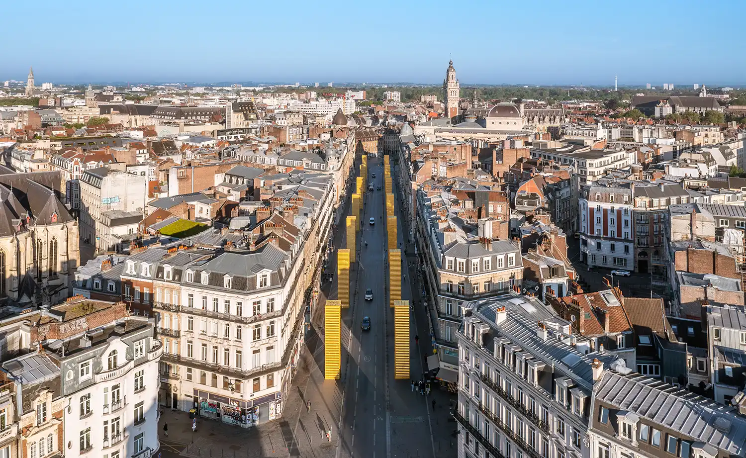 SPY's Golden Monoliths: Urban Art in Lille 