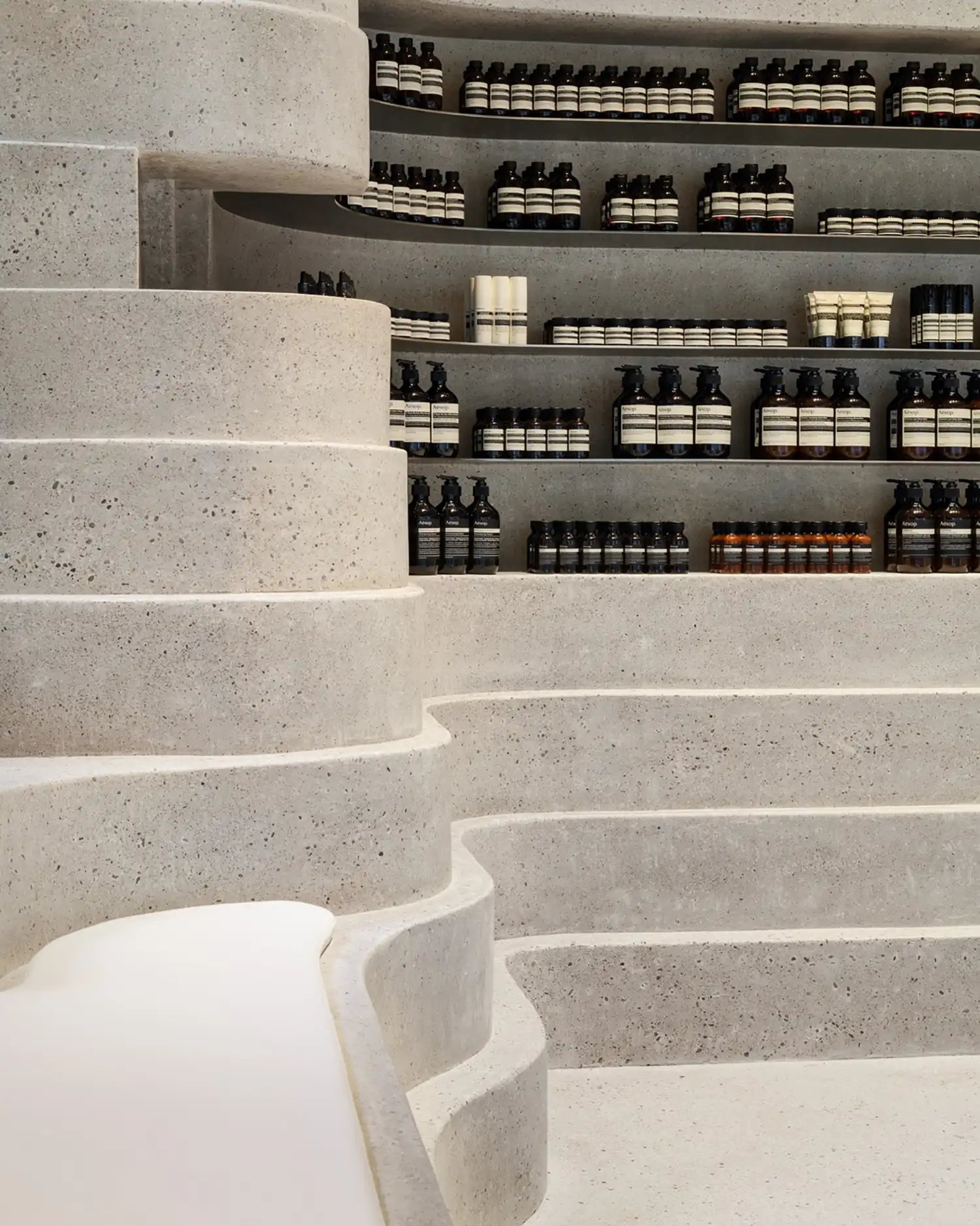 Aesop Hiroshima by Simplicity Design Celebrates Water and Industry in a Serene Retail Space
