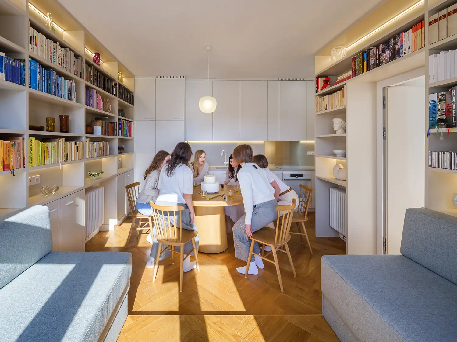 No Architects Transforms a Cramped Prague Apartment into an 11-Room Family Home with "More Than Meets the Eye"