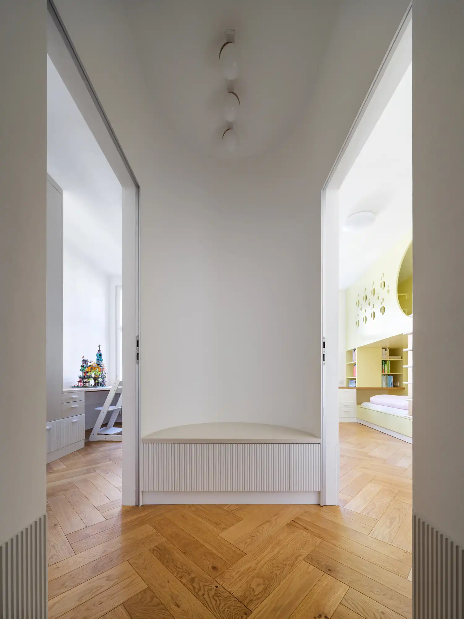 No Architects Transforms a Cramped Prague Apartment into an 11-Room Family Home with "More Than Meets the Eye"