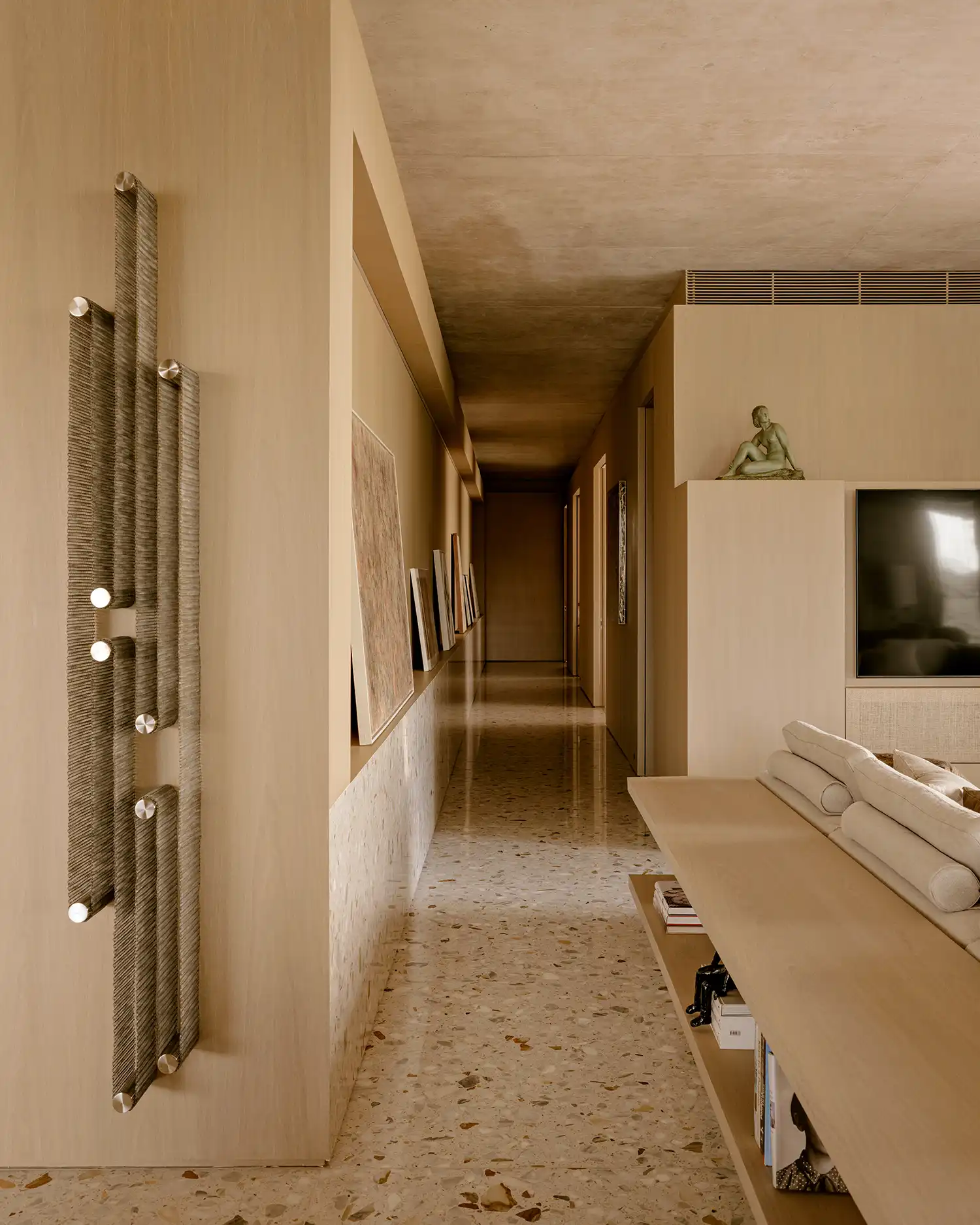 Seamless Sophistication: Arthur Casas Designs São Paulo Apartment as Fluid Art Sanctuary