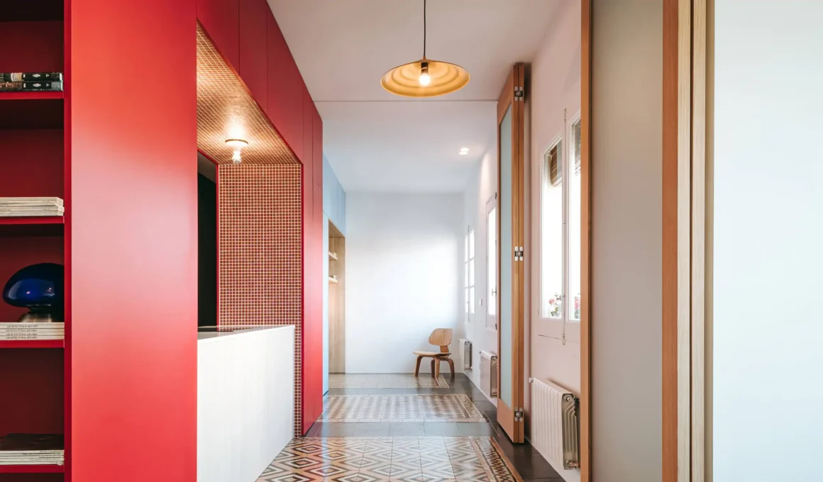 Chromatic Home: Madrid Renovation Reimagines Domestic Space Through Bold Color and Fluid Design