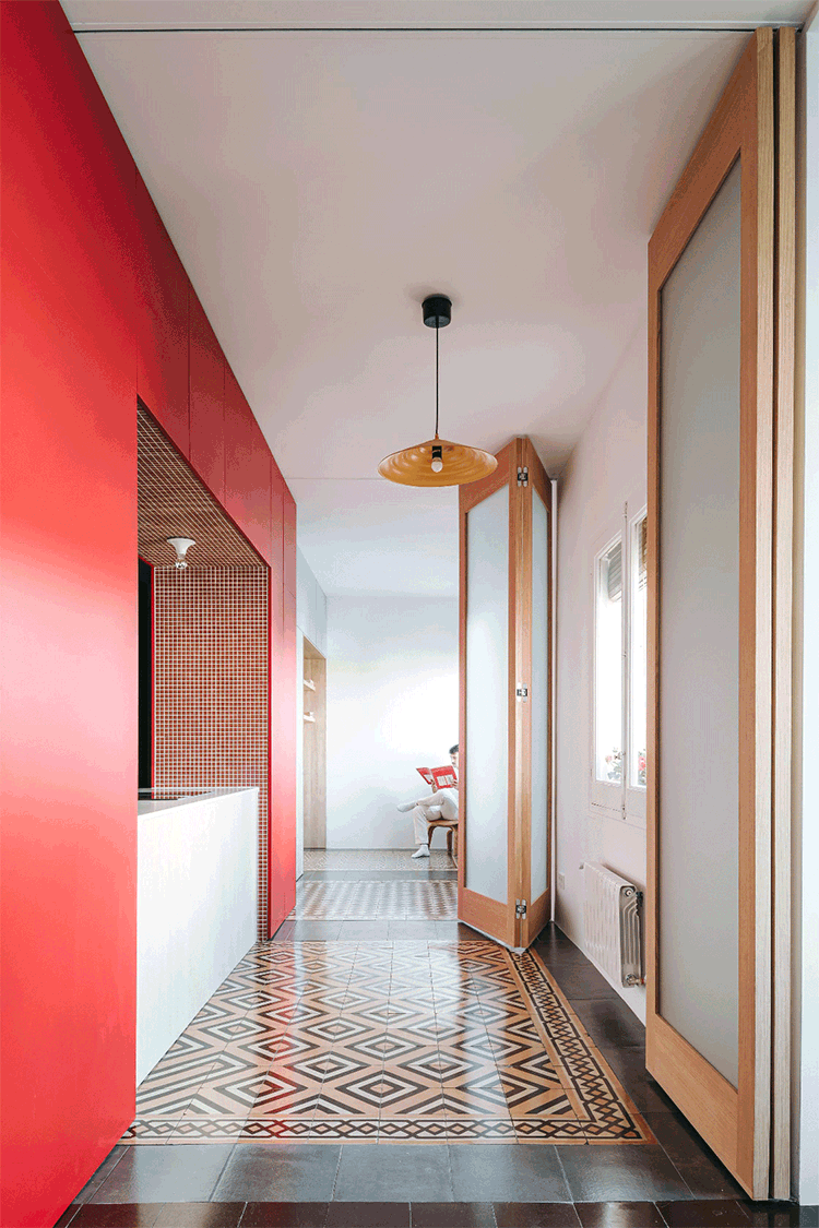 Chromatic Home: Madrid Renovation Reimagines Domestic Space Through Bold Color and Fluid Design