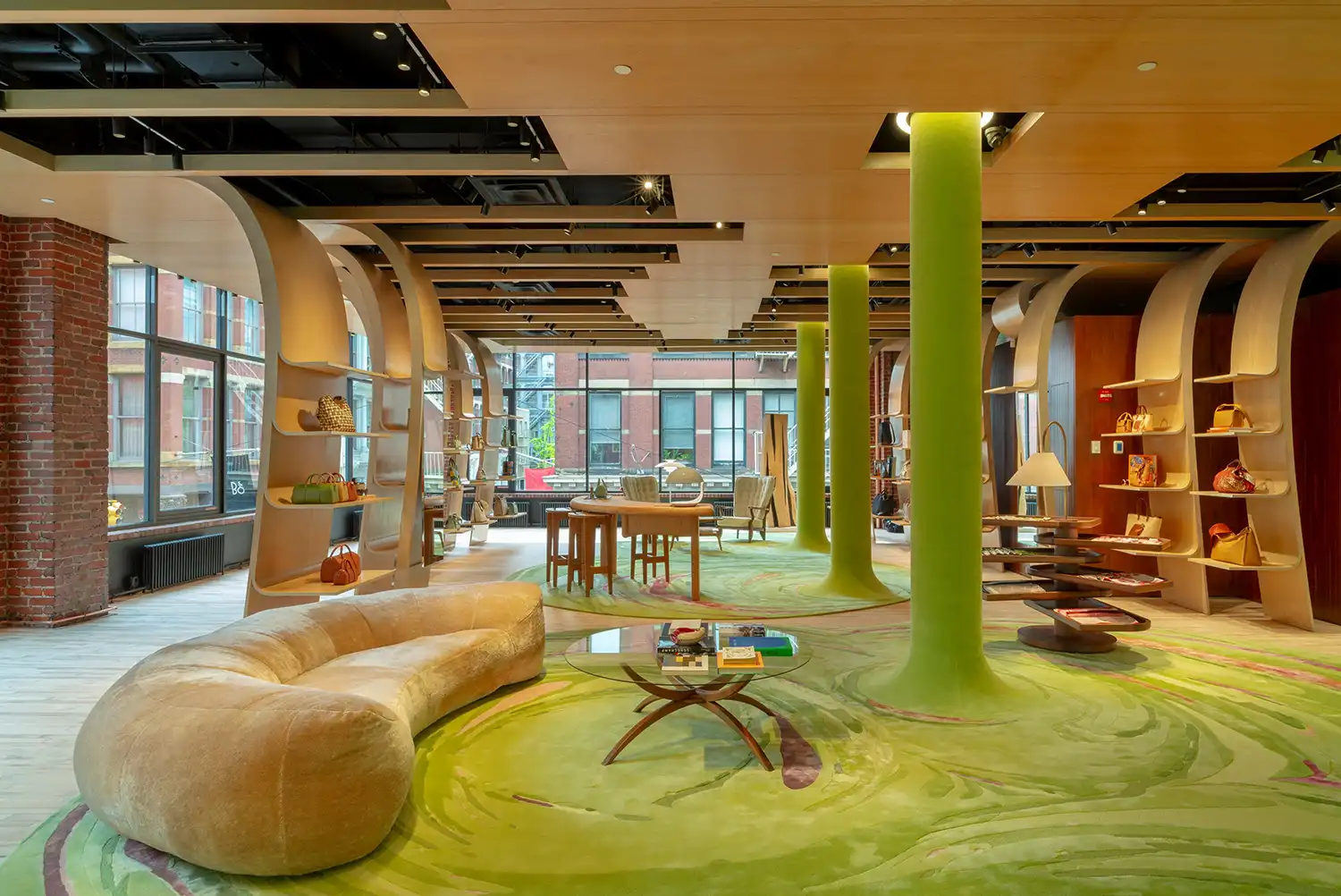 Heatherwick Studio Reimagines Longchamp’s NYC Landmark with Green Steel Drama