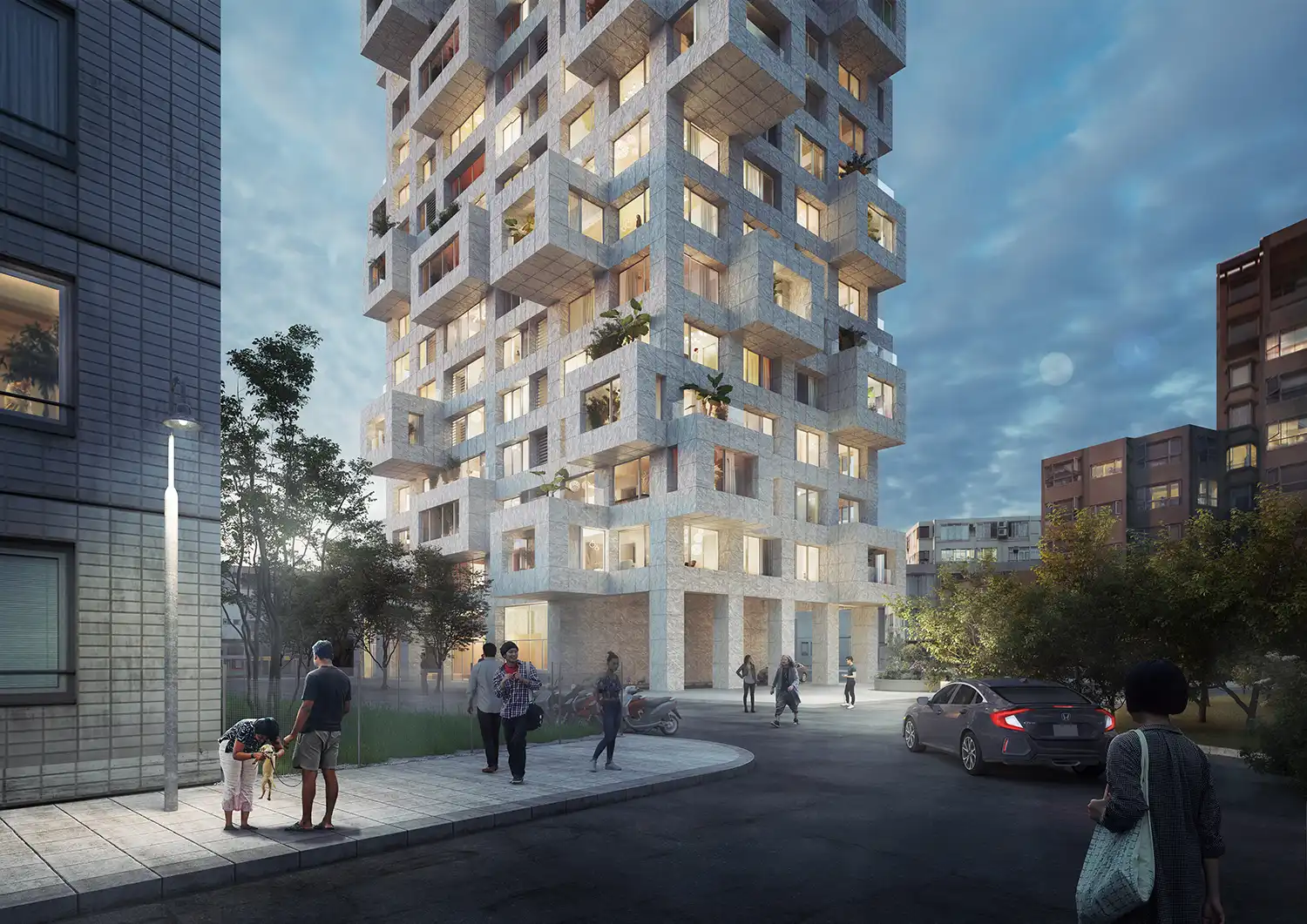 MVRDV Out of the Box: Taipei's Cantilevered Landmark & Unique Apartments