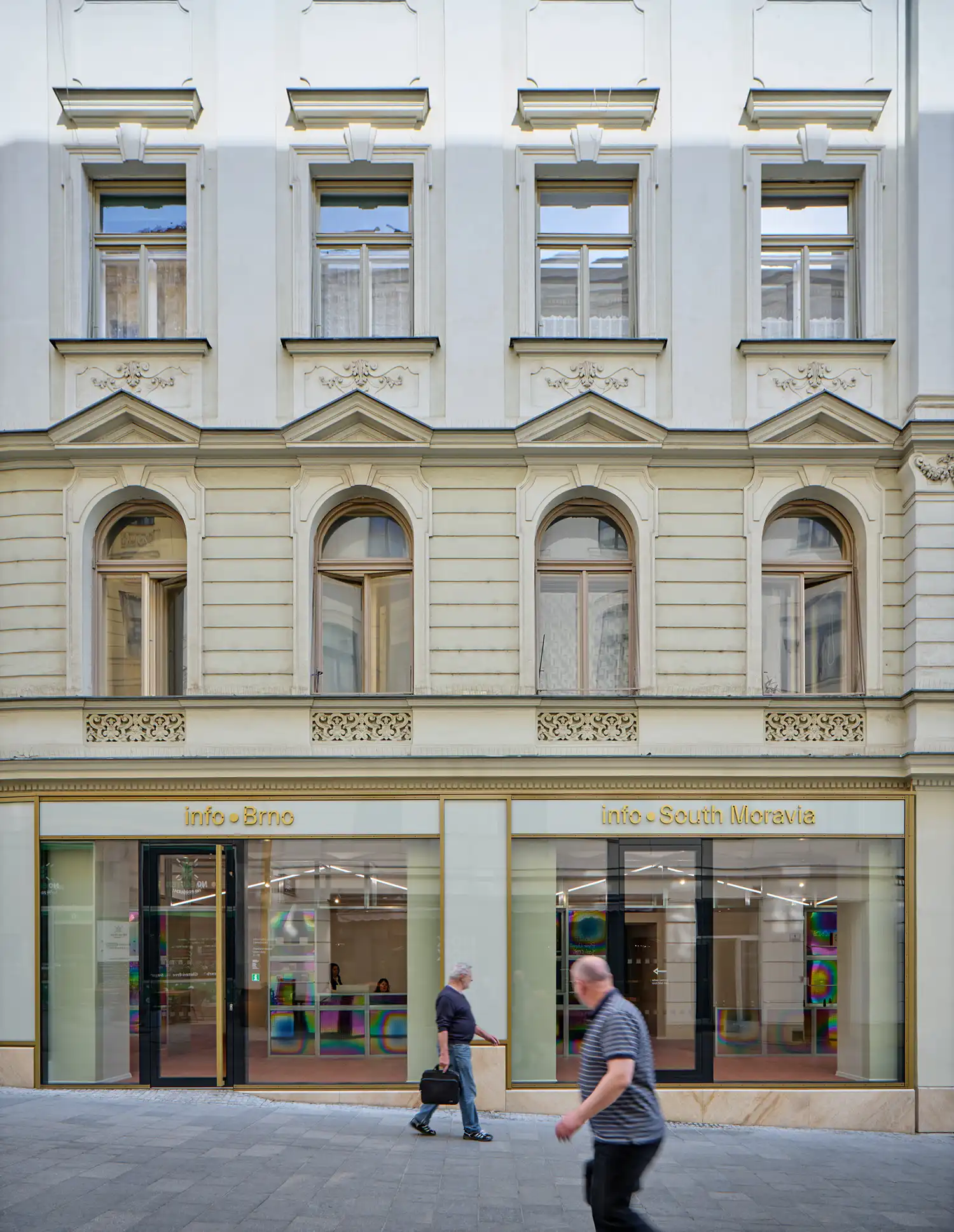 KOGAA Transforms Brno Storefront into Civic Catalyst with Shimmering Tourist Hub