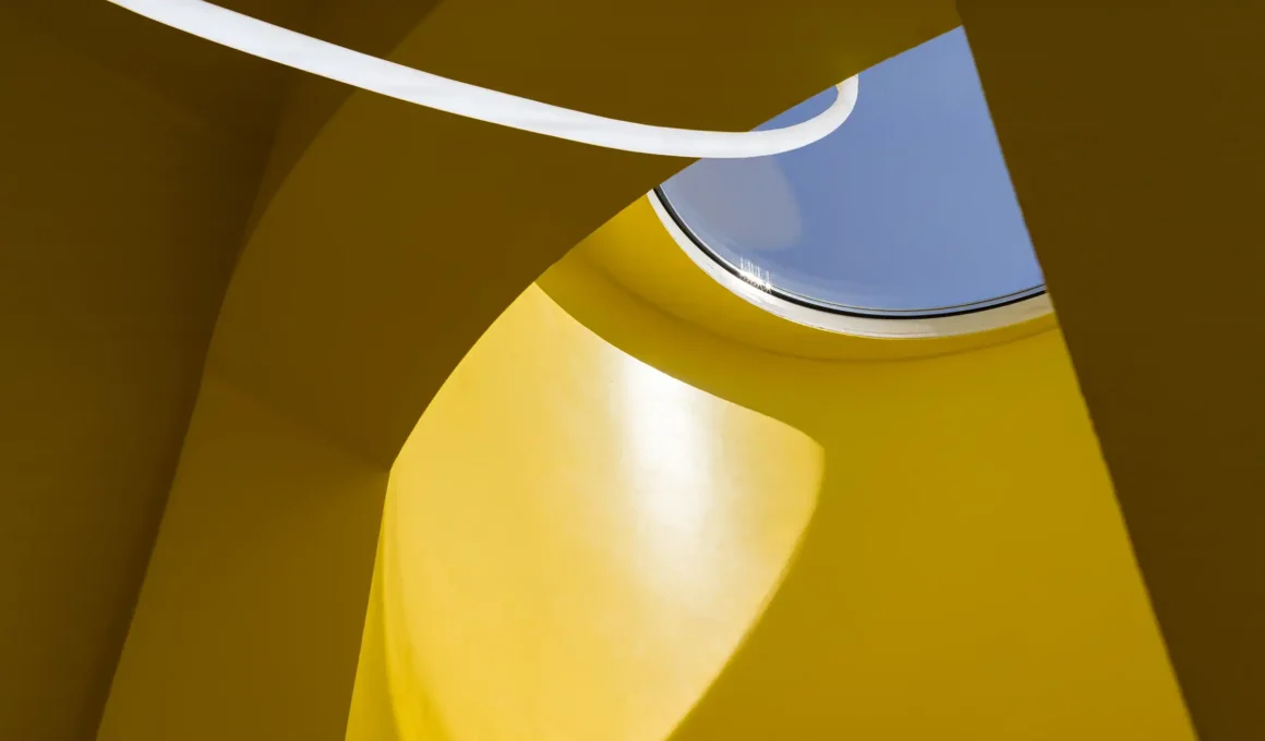 Maxim Kashin Architects' Yellow Pavilion Serves as a Monochromatic Cosmic Retreat