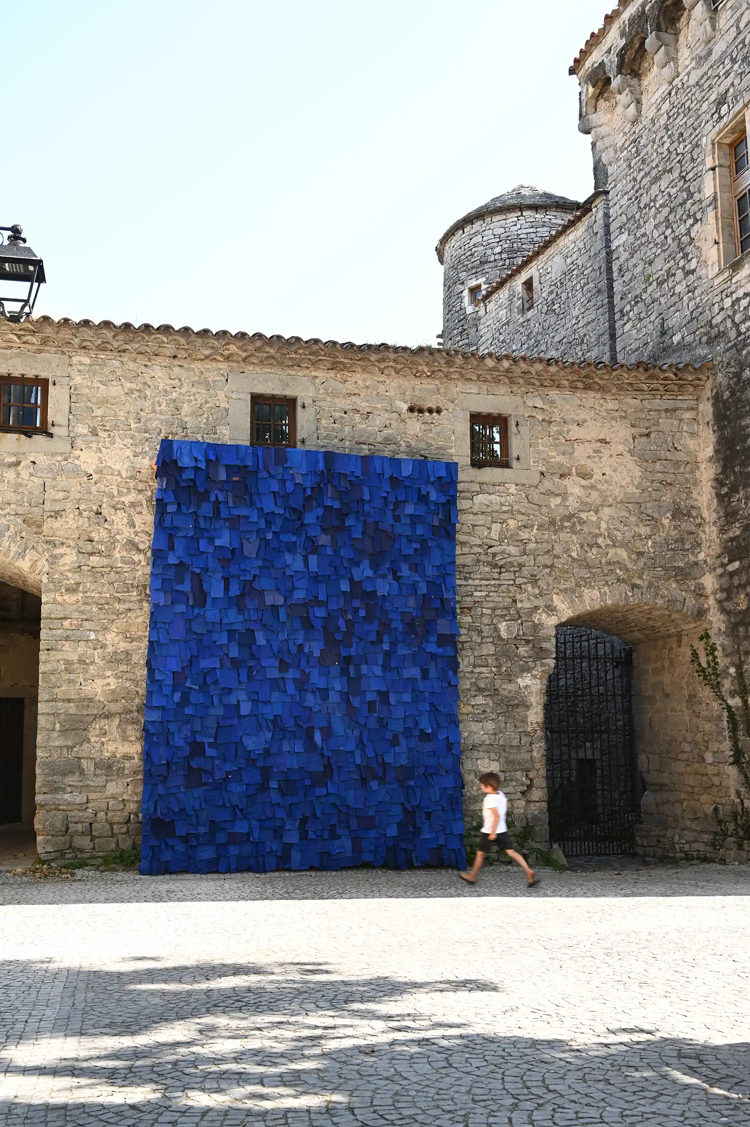 Atelier YokYok: PatchWork Textile Installation at Grand Pic Saint Loup