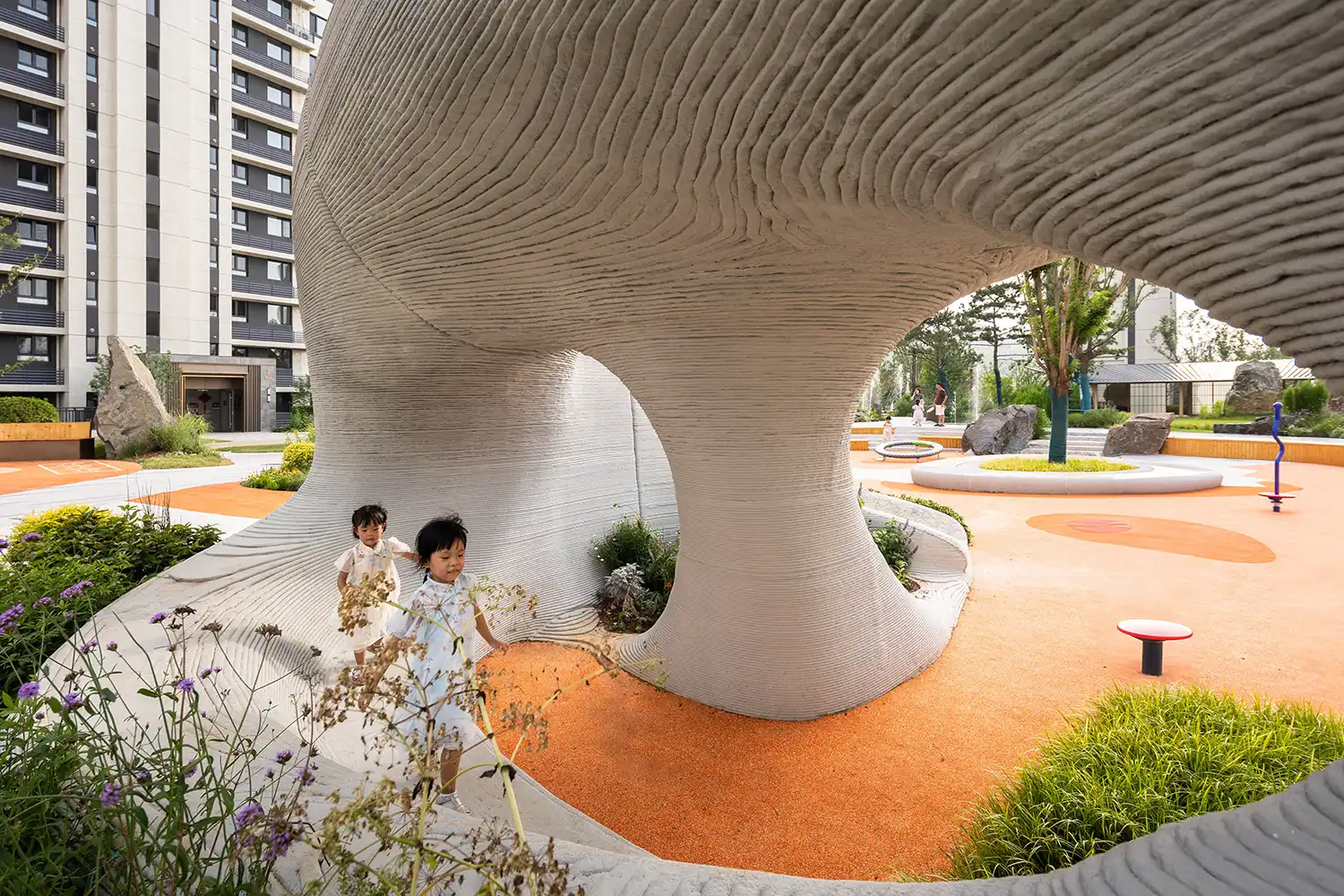 Boulder Park: Ji'nan's 3D Concrete Printed Playground | XISUI Design