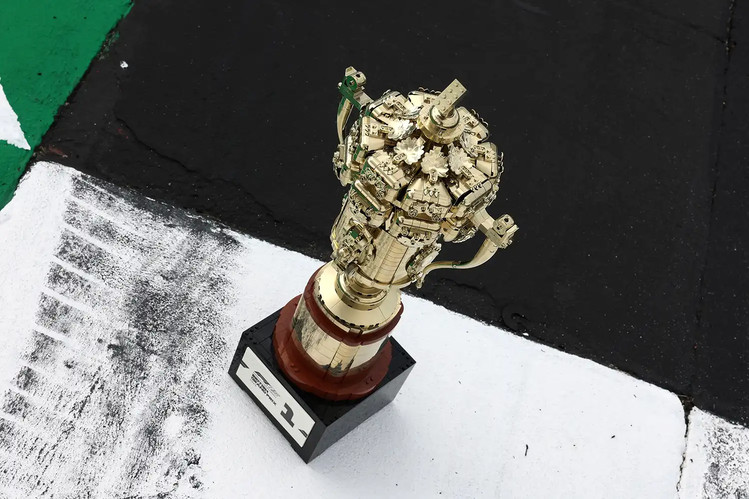 LEGO Group Rewards F1 British Grand Prix 2025 Podium with Pioneering Brick-Built Trophies at Silverstone