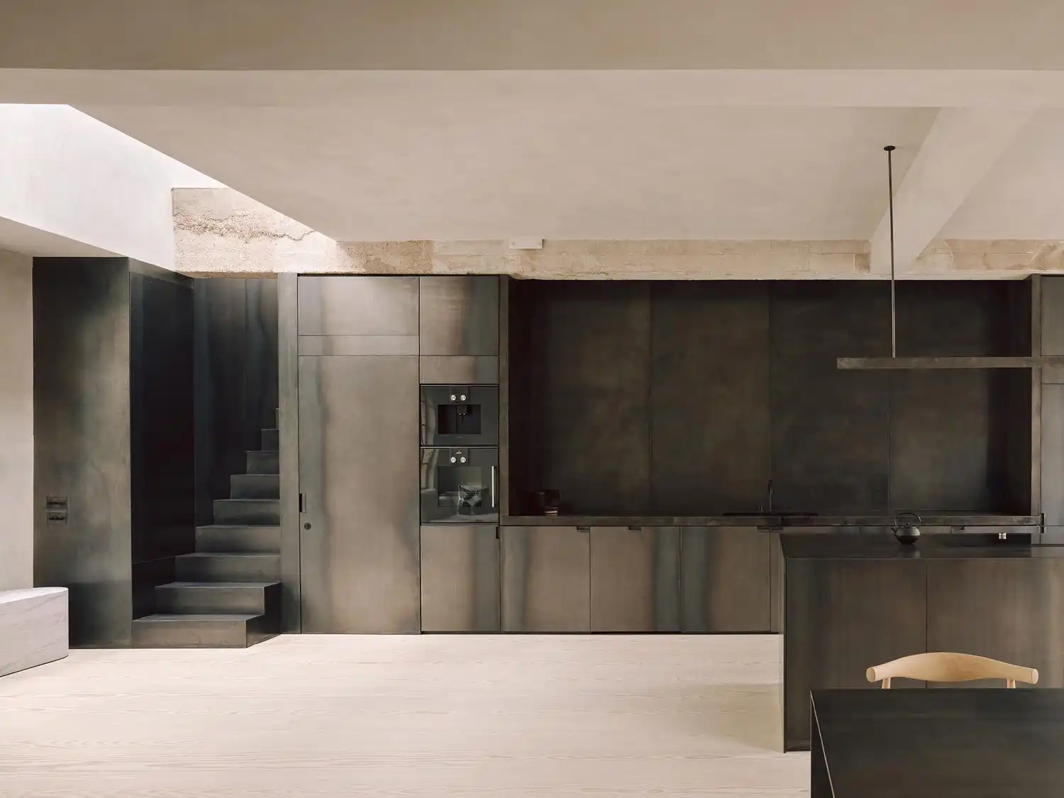 The Factory London: McLaren.Excell's Industrial Loft Conversion | Raw Concrete & Blackened Steel Design 