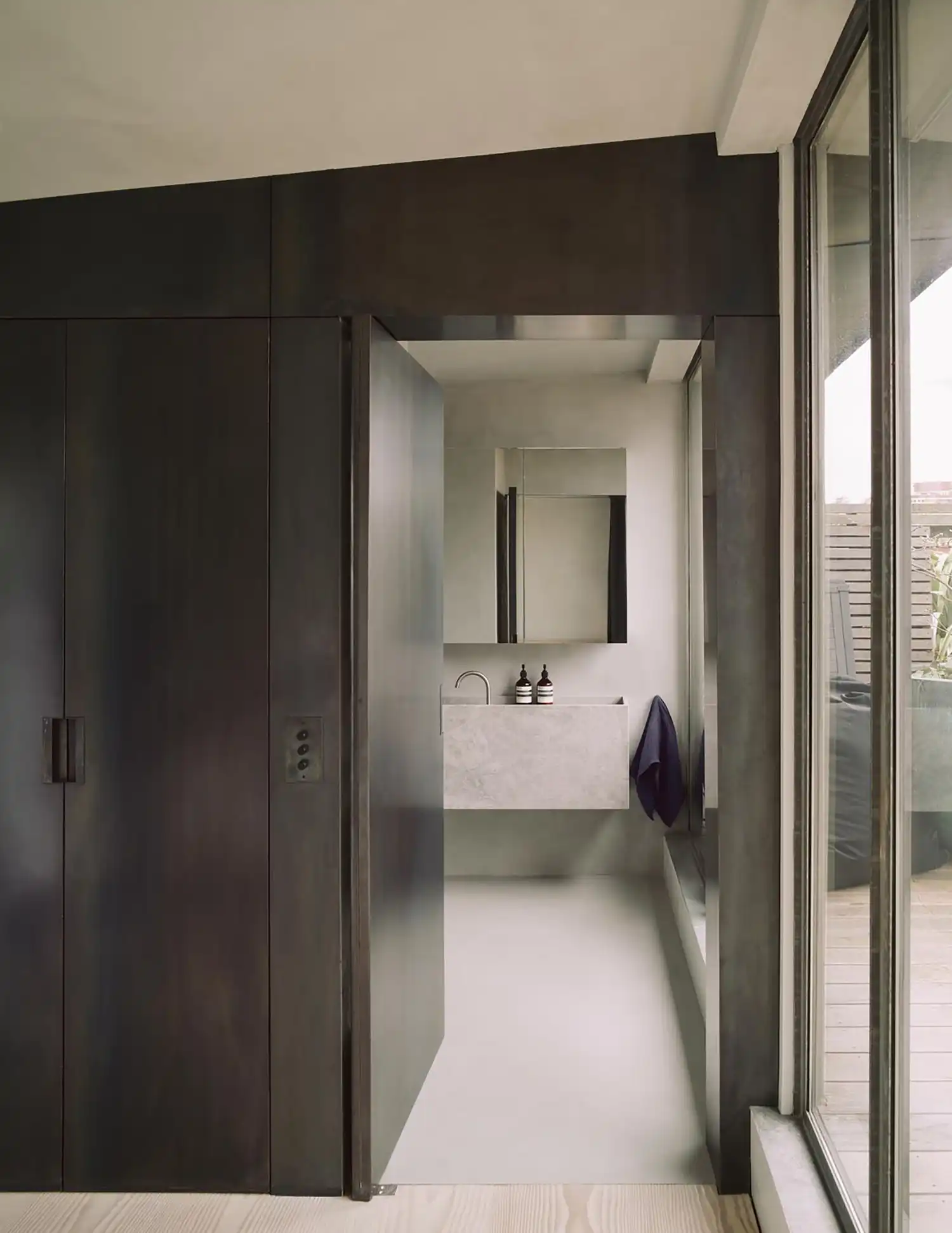 The Factory London: McLaren.Excell's Industrial Loft Conversion | Raw Concrete & Blackened Steel Design 