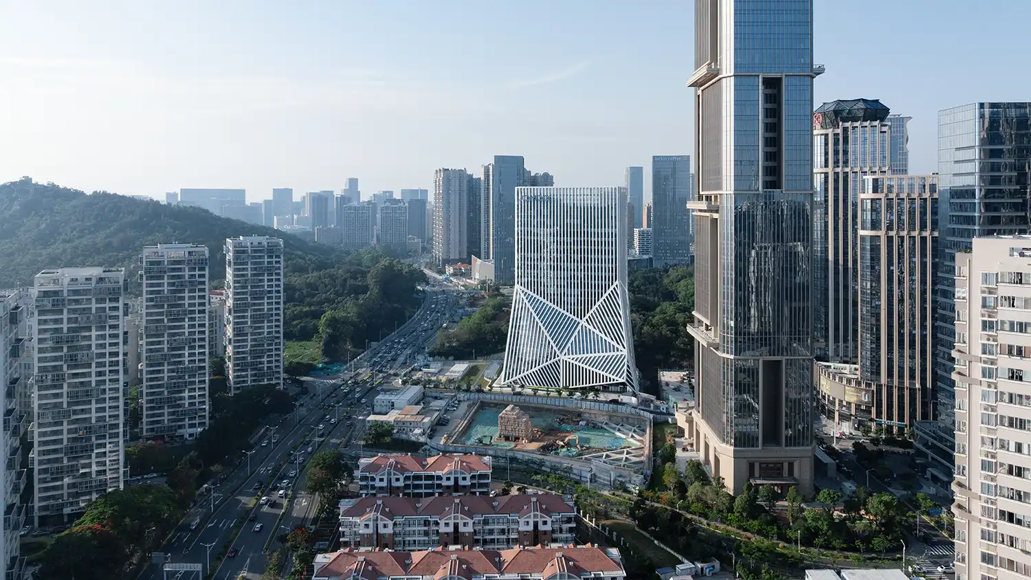OMA Completes Sculptural JOMOO Headquarters as Ceramic-Inspired Landmark in Xiamen