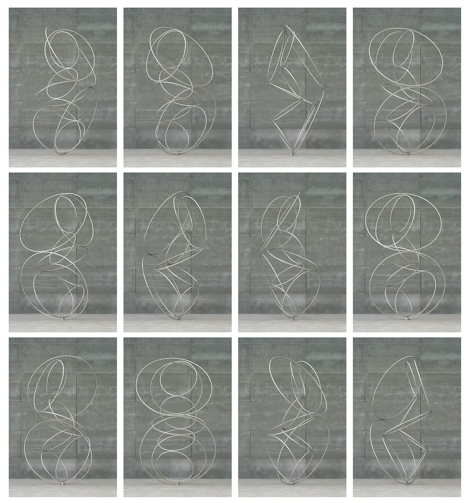 SpY's 'Cycles' Kinetic Sculpture in Madrid: Hypnotic Optical Illusions