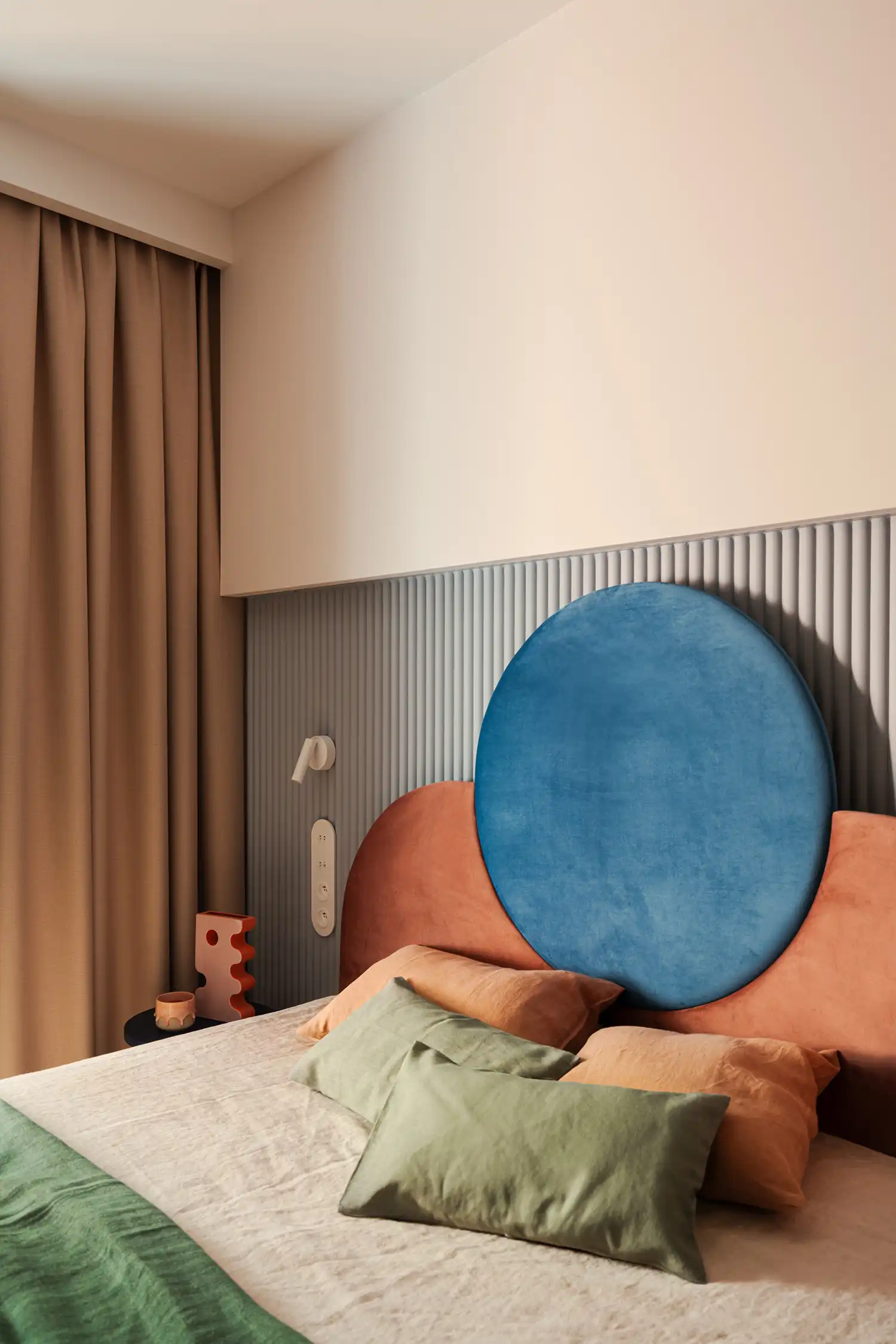 Wes Anderson Style Apartment: Pink Grout & Terrazzo Design | Butterfly Studio, Kraków