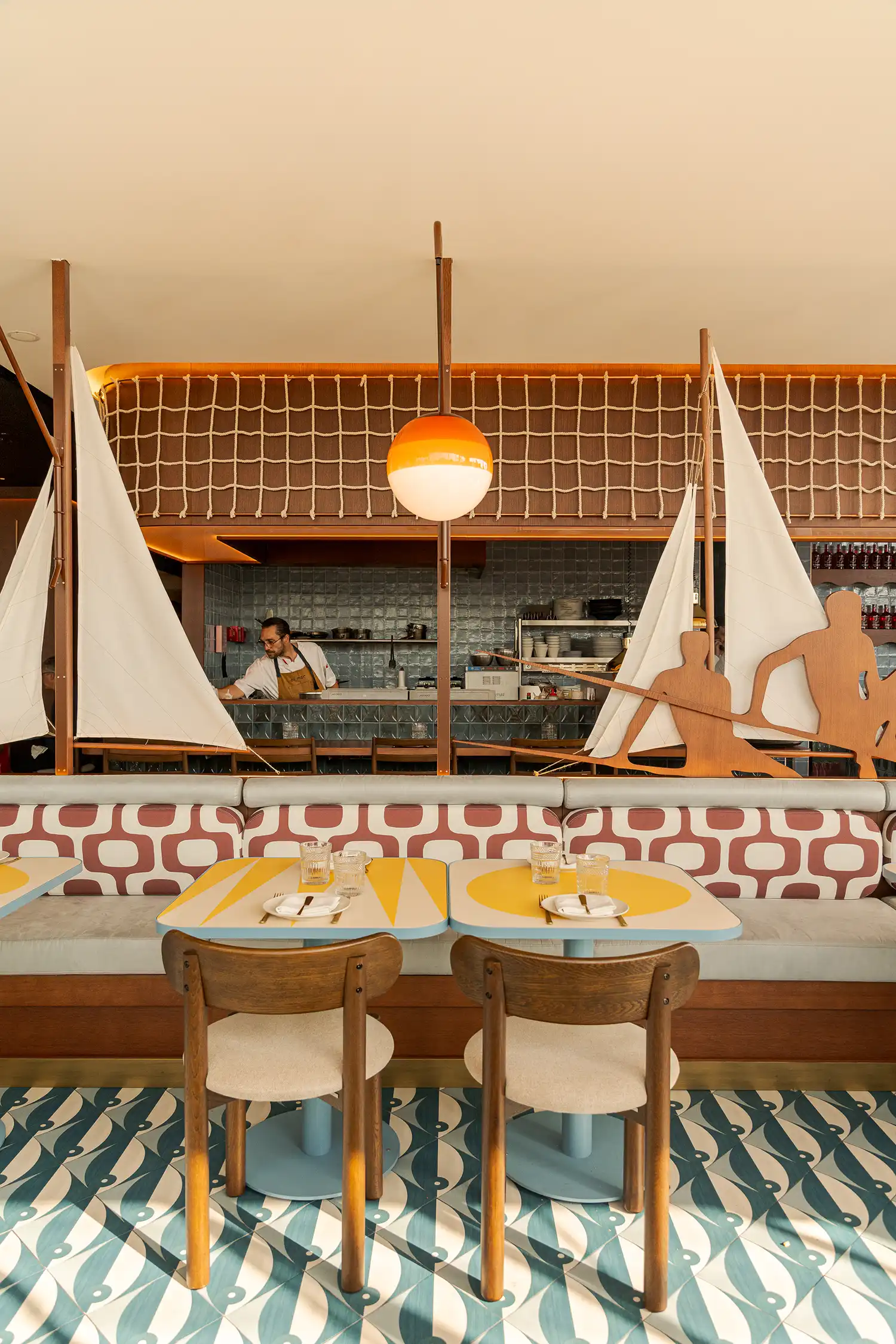 El Mar Restaurant Lisbon by Cateto Cateto | Maritime Interior Design